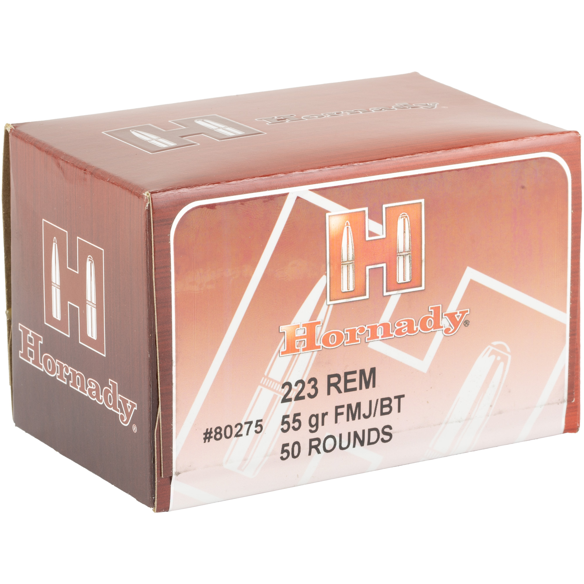 Hornady 223rem 55 Grain FMJ 50/500 bulk ammo product image