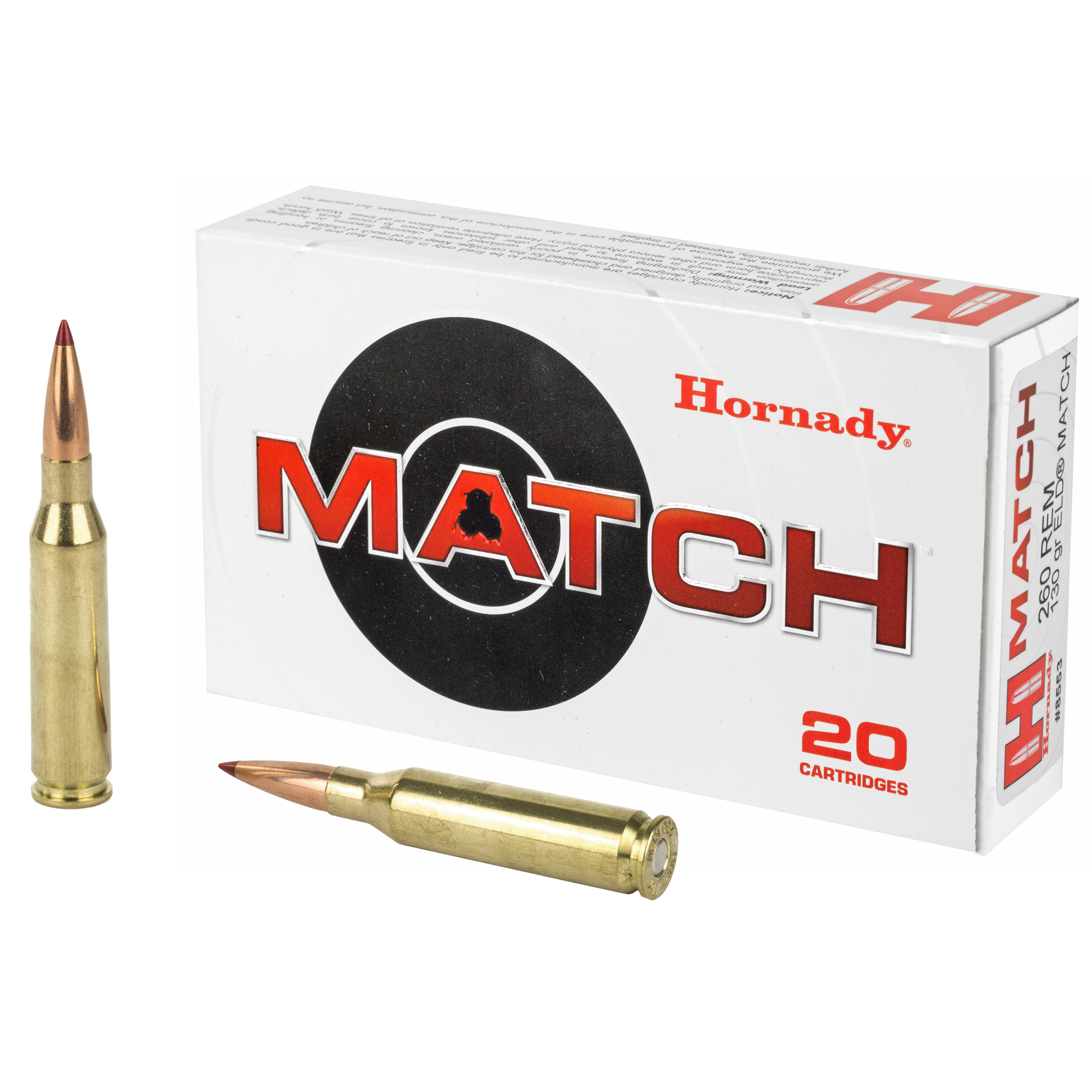 Hornady 260rem 130 Grain ELD-M 20/200 bulk ammo product image