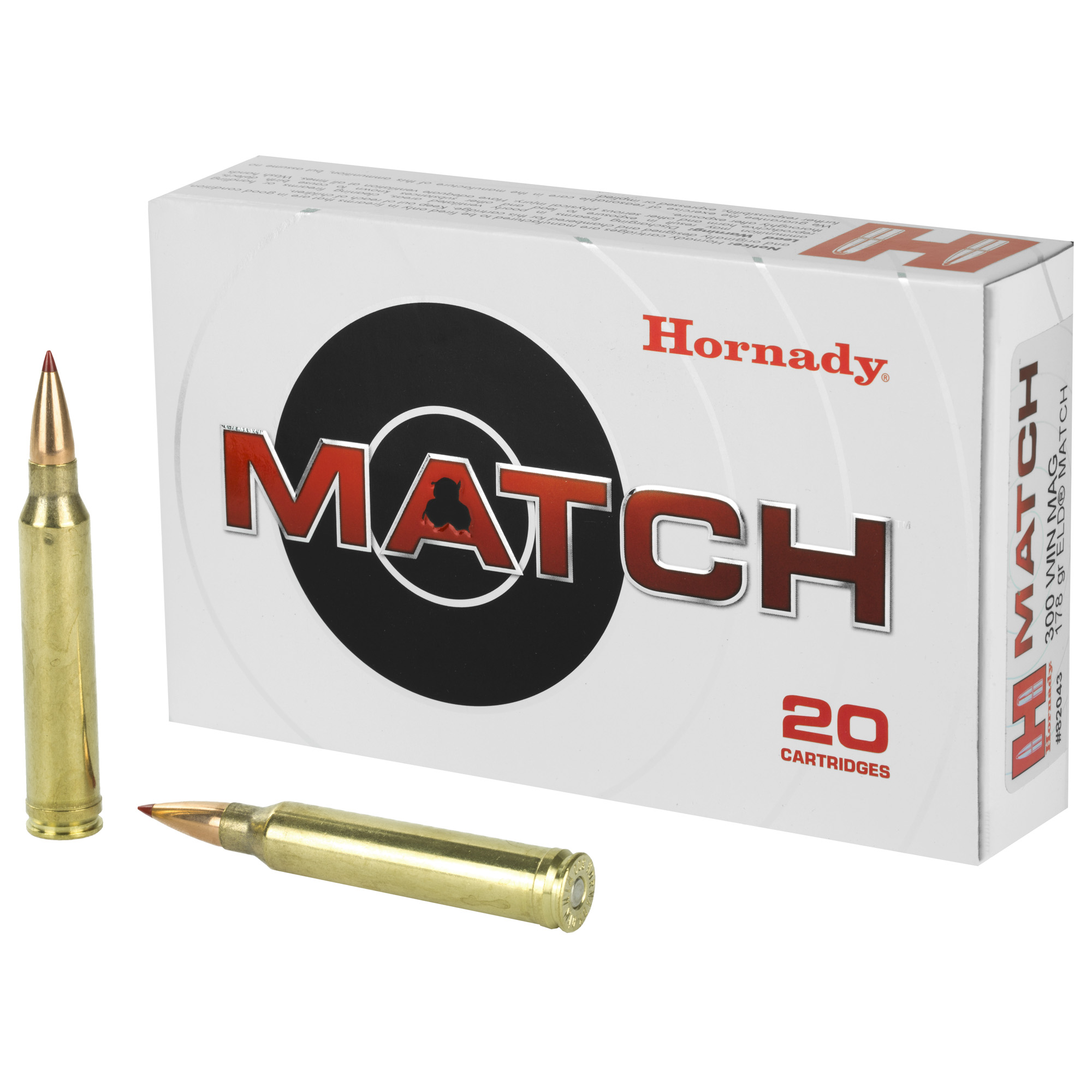 Hornady 300win 178 Grain ELD-M 20/200 bulk ammo product image