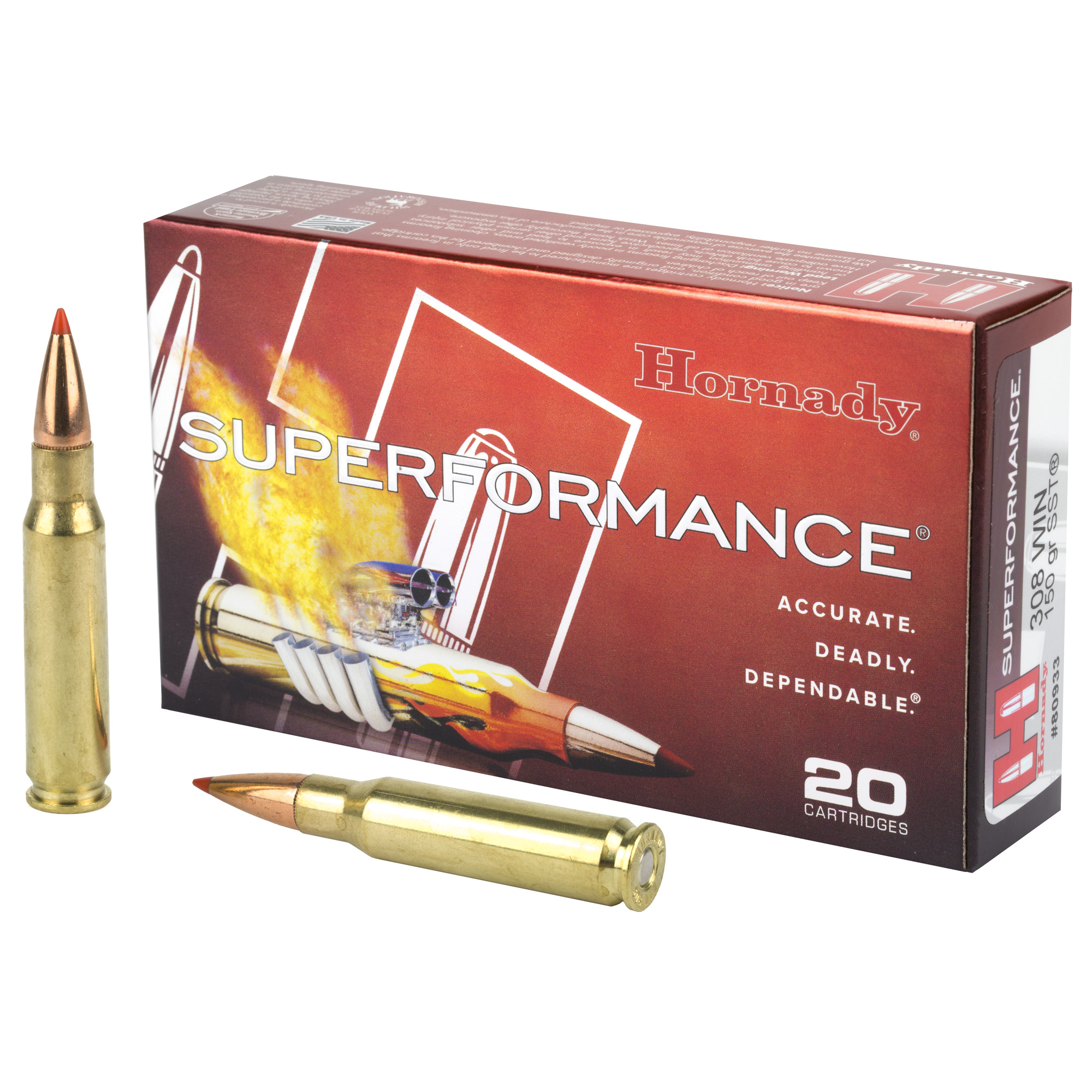 Hornady 308win 150 Grain SST Spf 20/200 bulk ammo product image