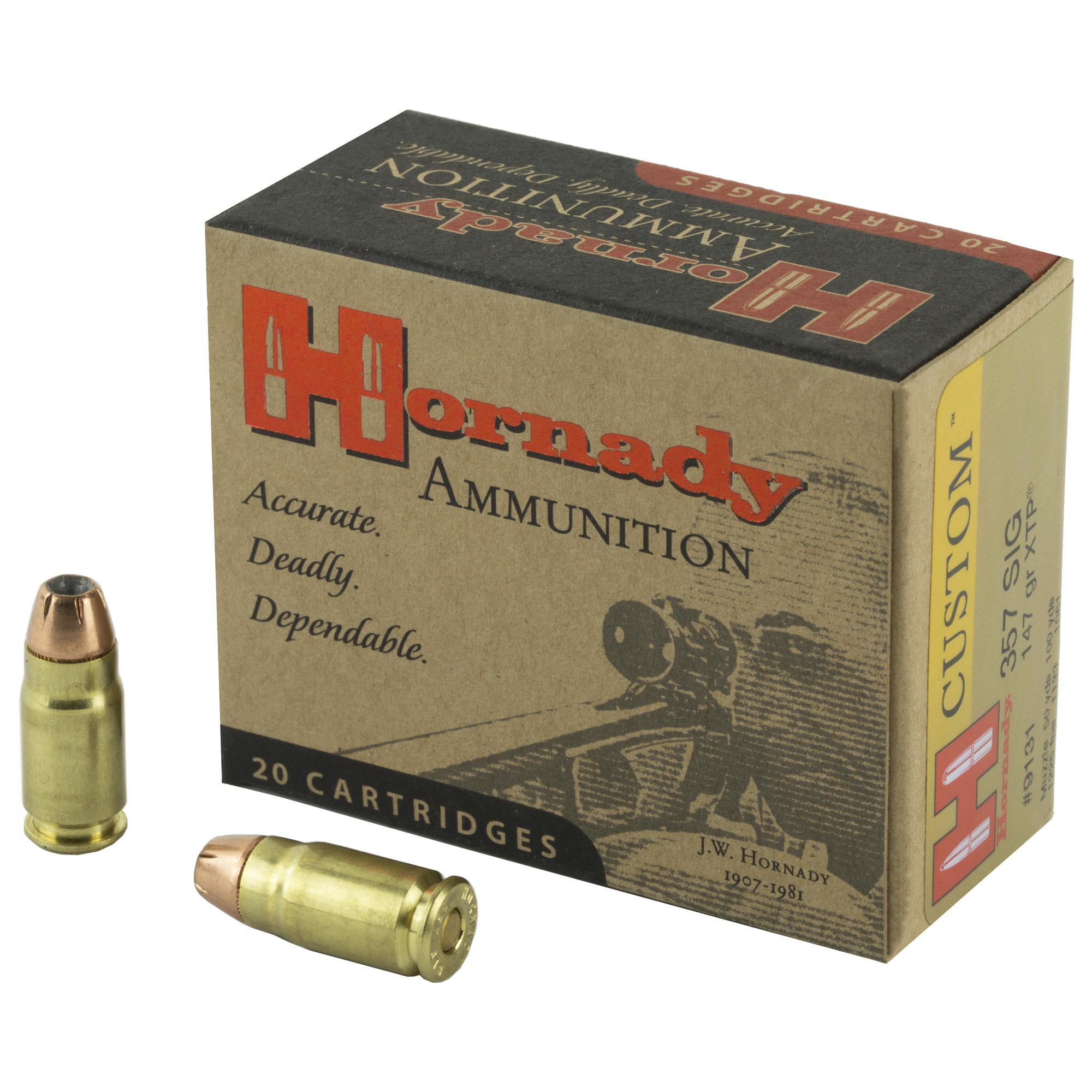 Hornady 357sig 147 Grain XTP 20/200 bulk ammo product image