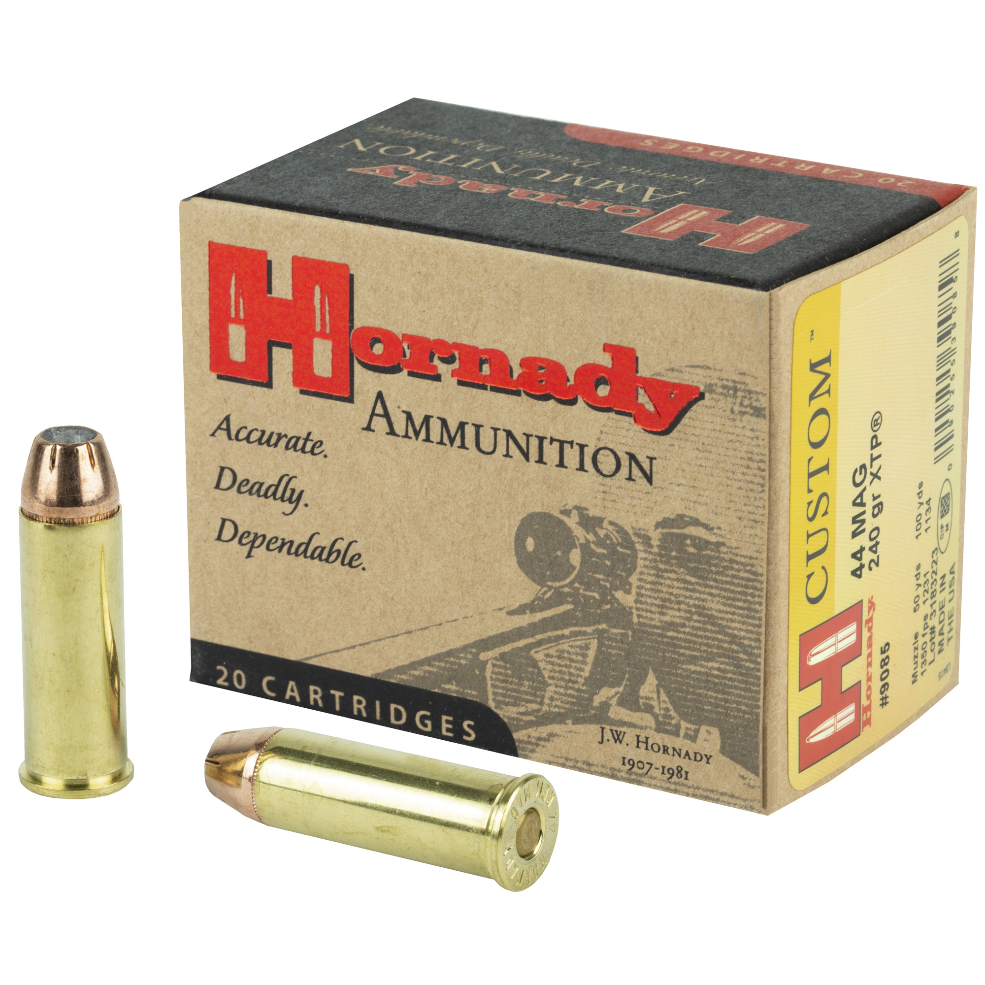 Hornady 44mag 240 Grain XTP 20/200 bulk ammo product image