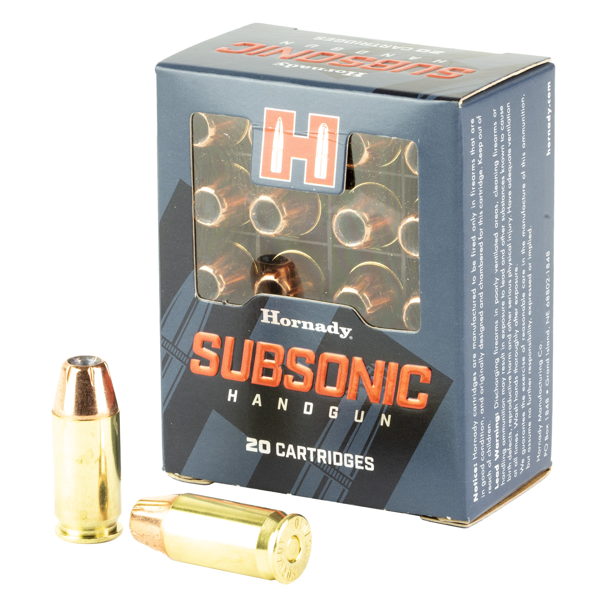 Hornady 45 ACP 230grxtp Subsonic 20/200 bulk ammo product image