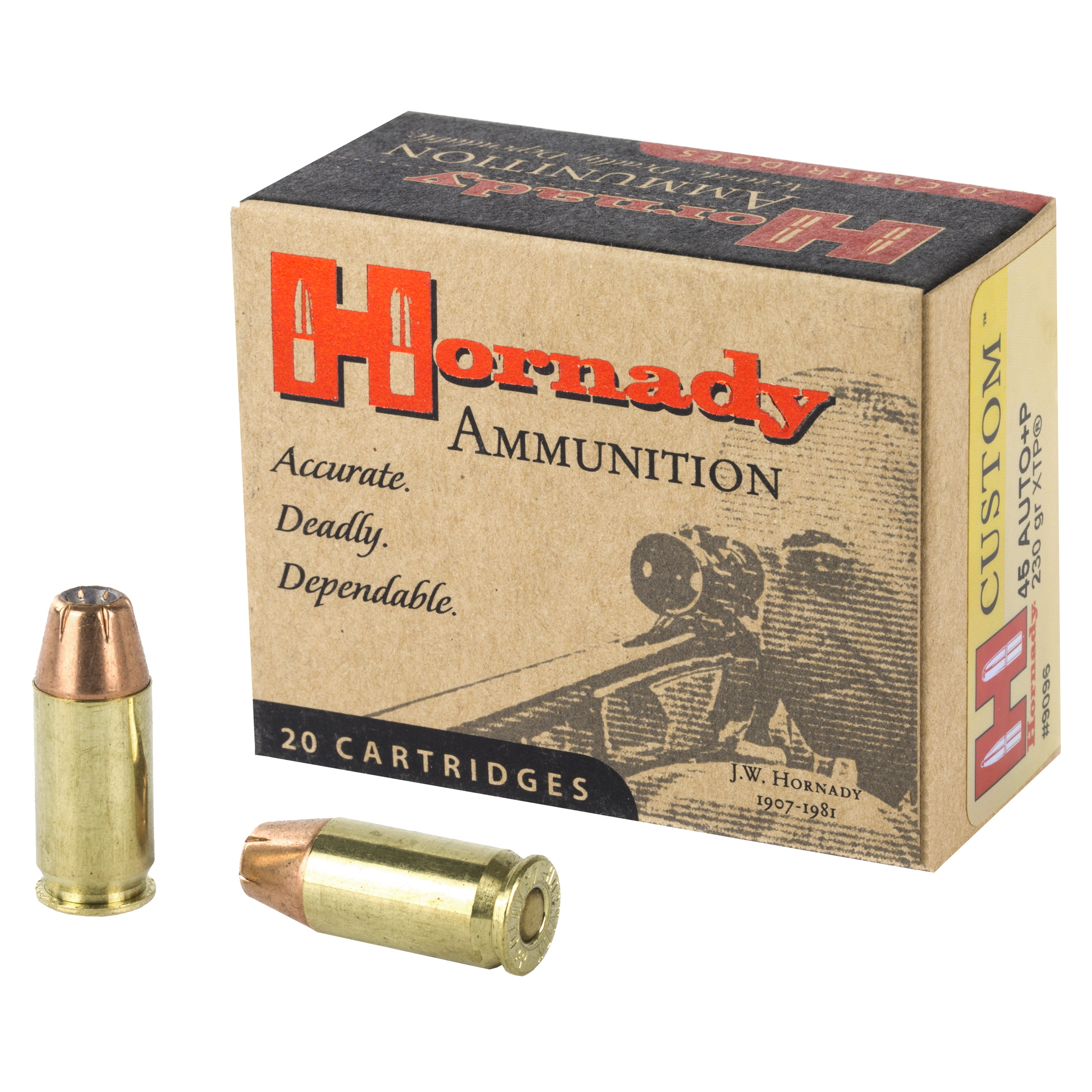 Hornady 45 Acp+p 230 Grain Jhp/xtp 20/200 bulk ammo product image