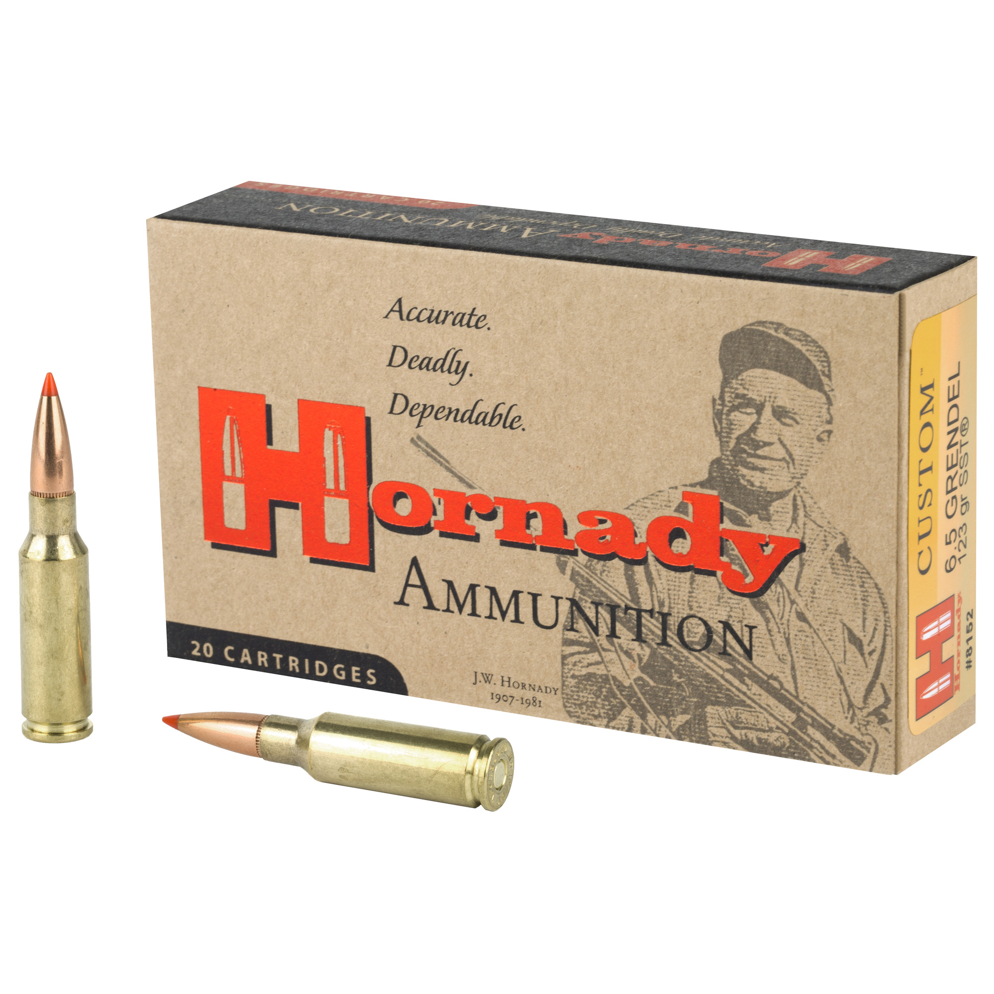 Hornady 6.5grendel 123 Grain SST 20/200 bulk ammo product image