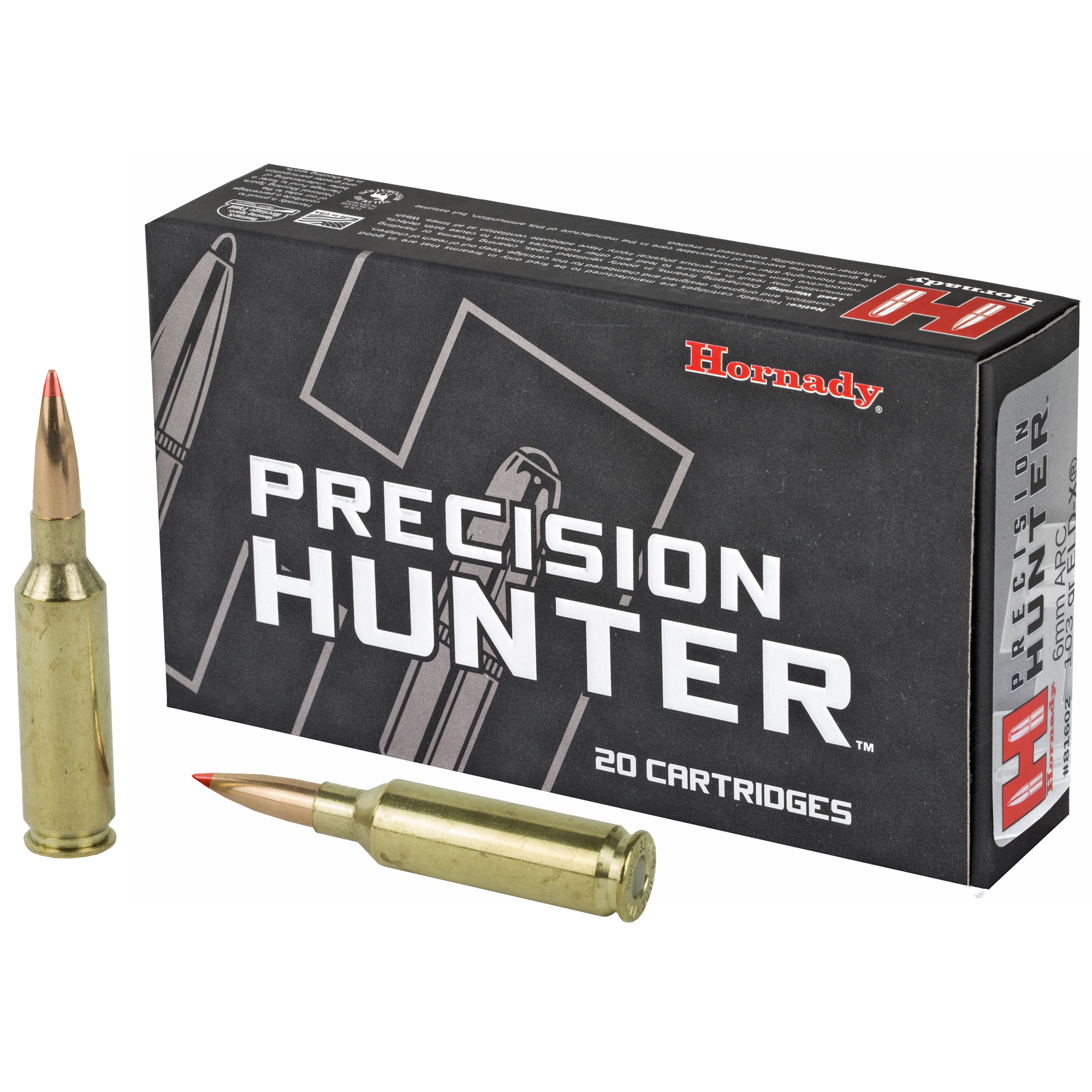 Hornady 6mm ARC 103 Grain ELD-X 20/200 bulk ammo product image