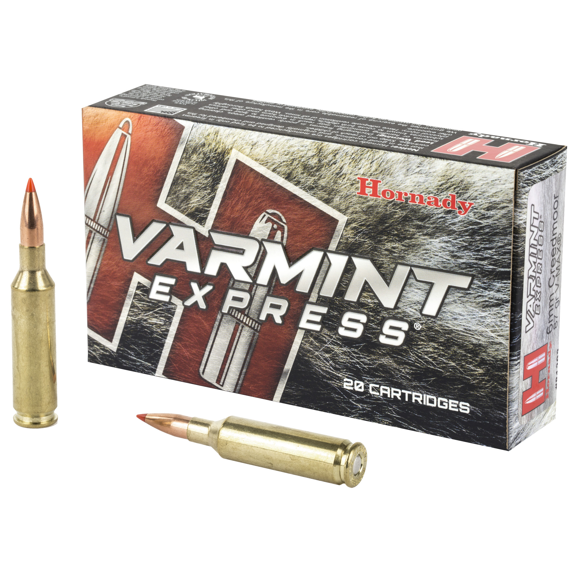 Hornady 6mm Cred 87 Grain Vmax 20/200 bulk ammo product image