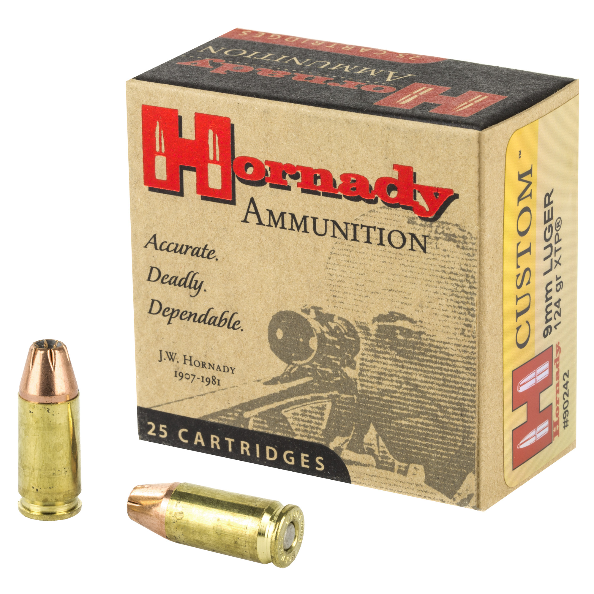 Hornady 9mm 124 Grain Jhp/xtp 25/250 bulk ammo product image