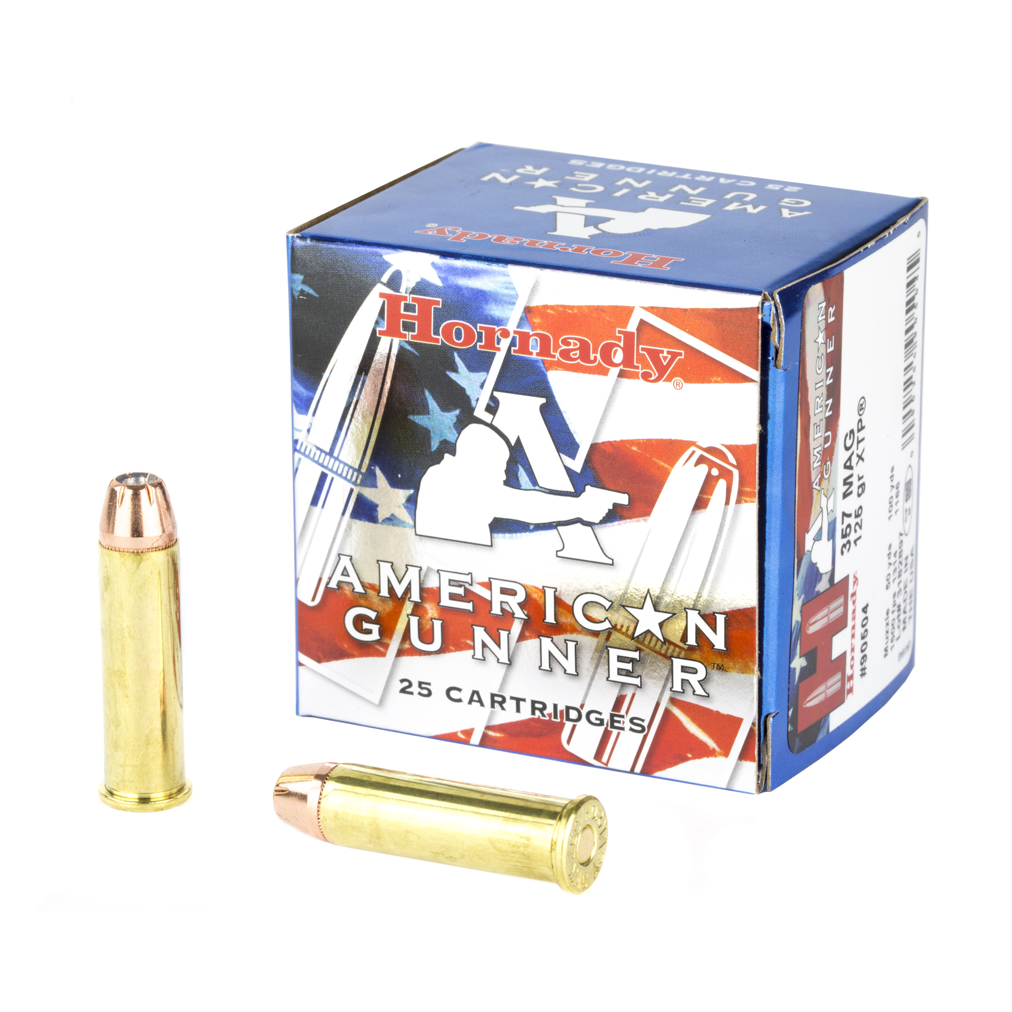 Hornady Ag 357mag 125 Grain XTP 25/250 bulk ammo product image