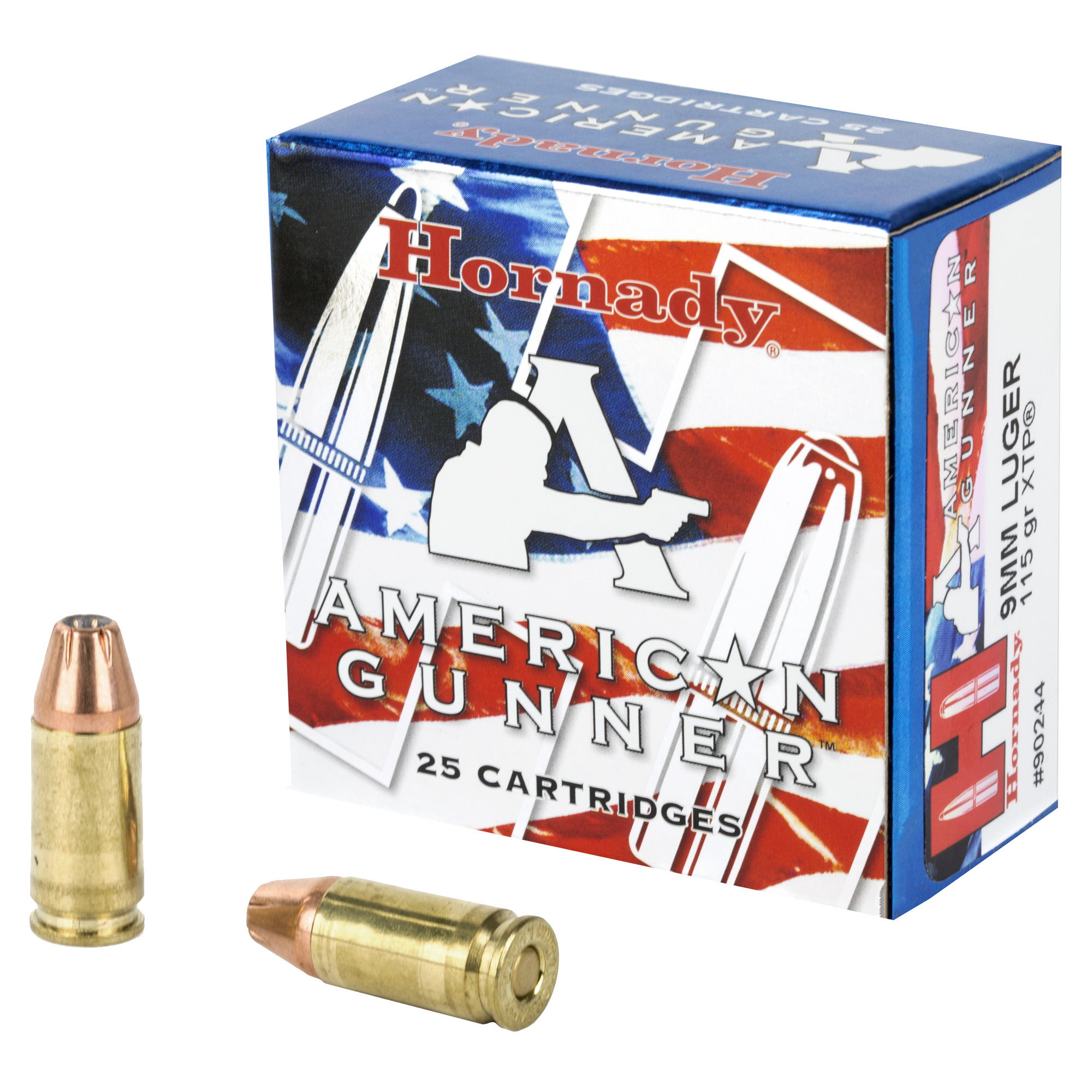 Hornady Ag 9mm 115 Grain XTP 25/250 bulk ammo product image