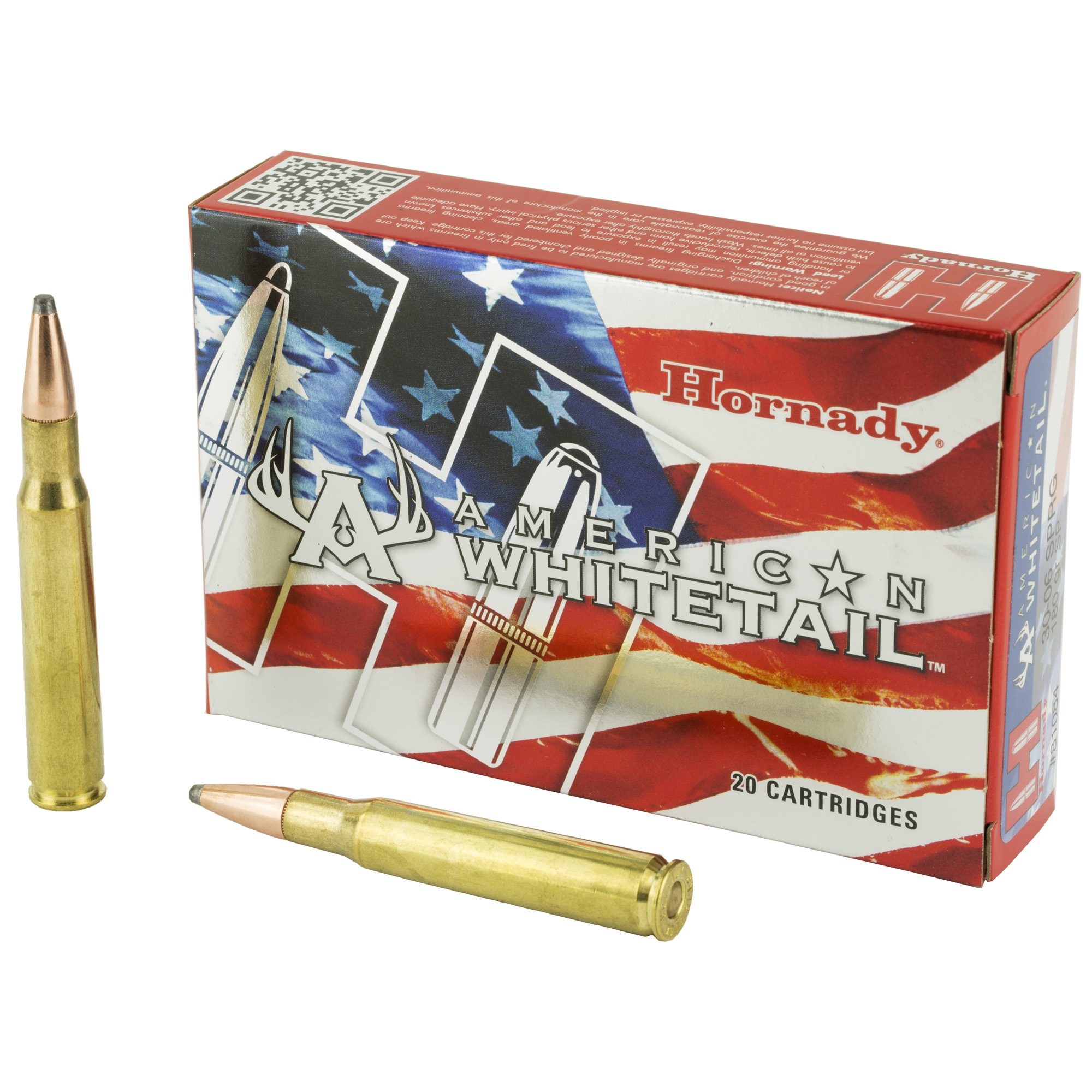 Hornady American Whitetail 3006 180 Grain InterLock 20/200 bulk ammo product image