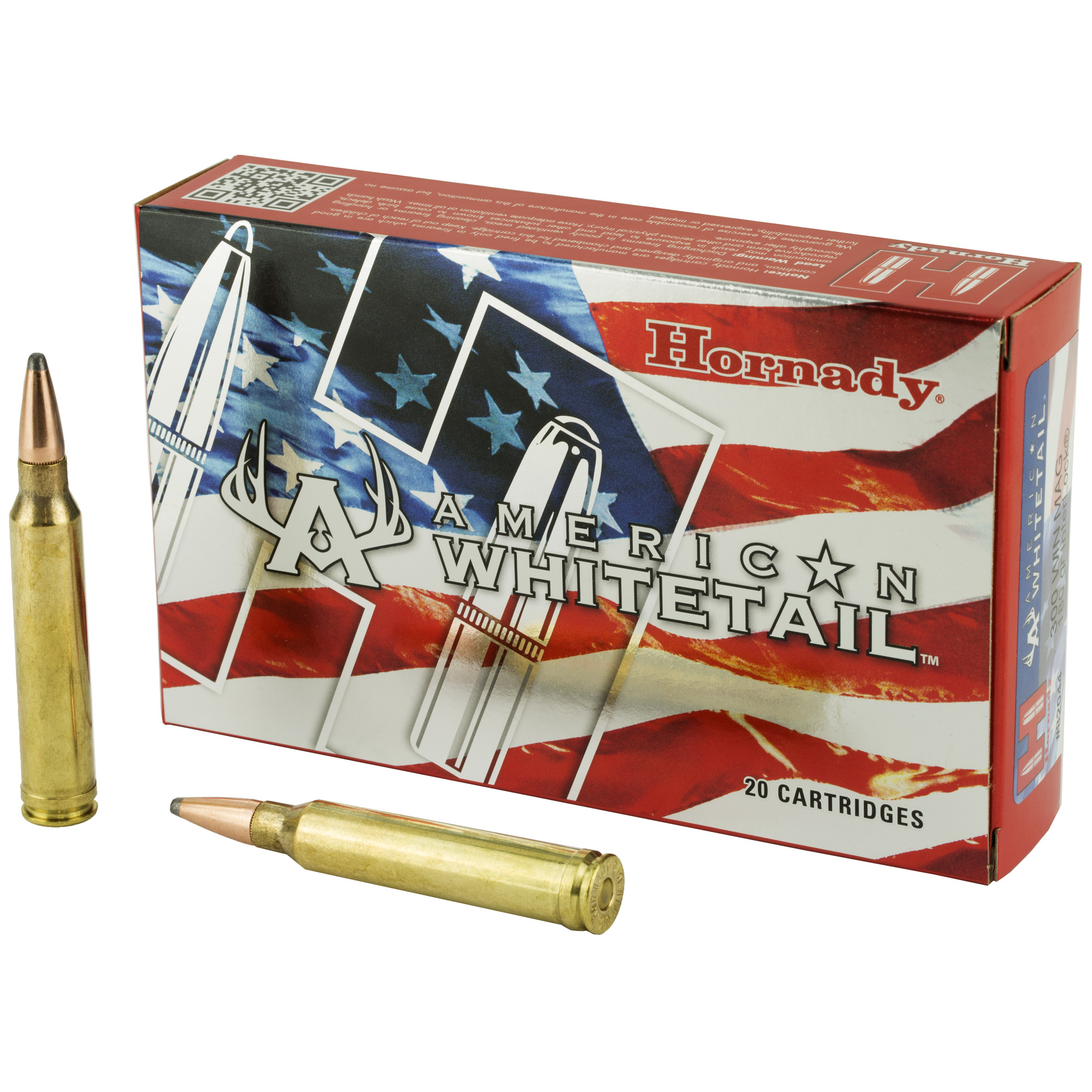 Hornady American Whitetail 300win 180 Grain InterLock 20/200 bulk ammo product image