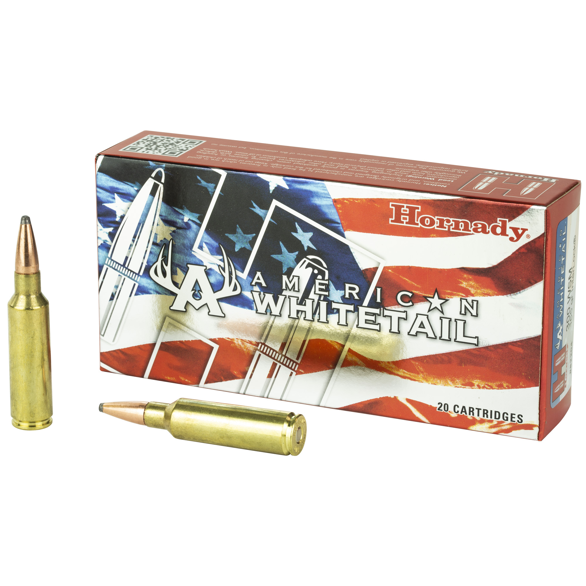 Hornady American Whitetail 300wsm 165 Grain InterLock 20/200 bulk ammo product image