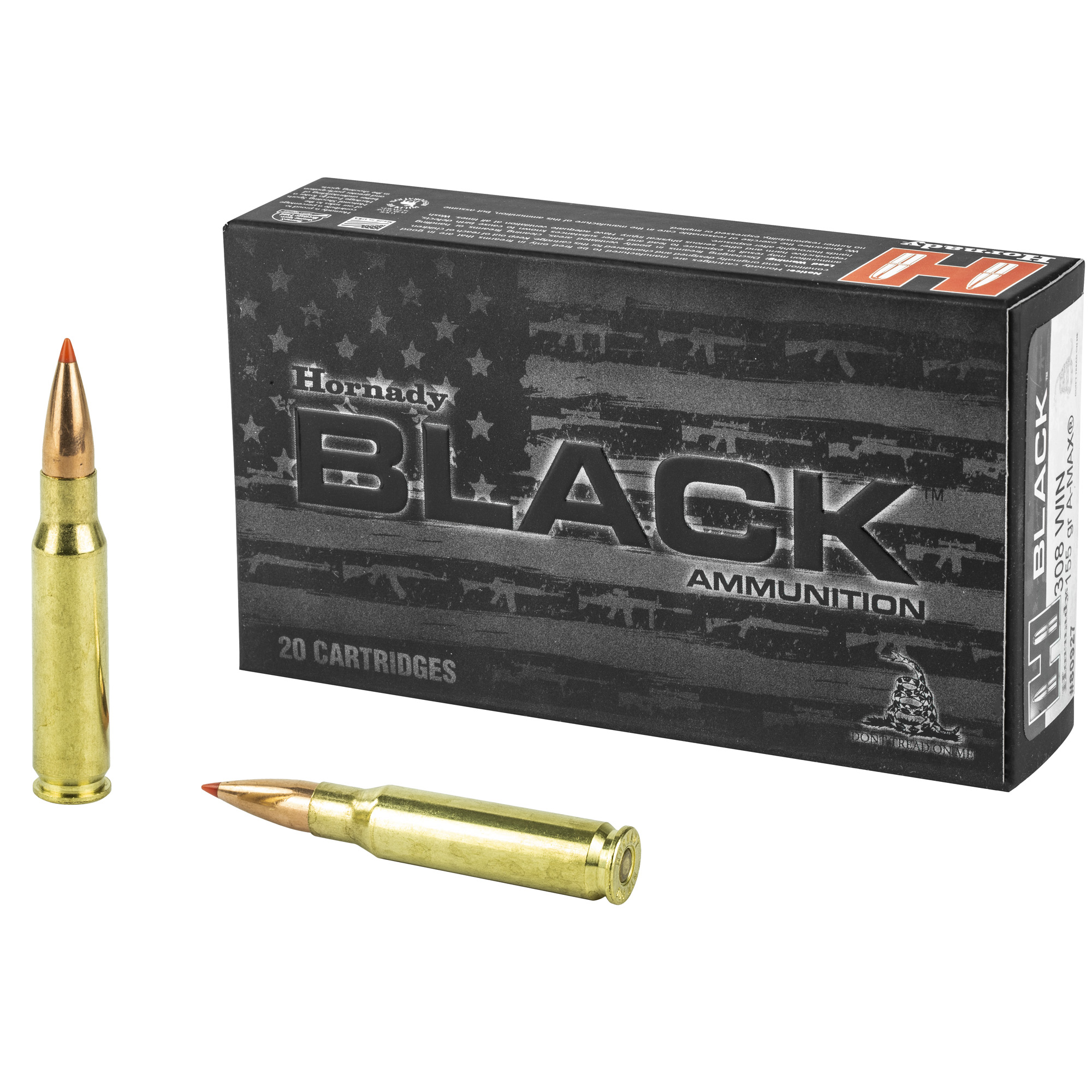 Hornady Black 308win 155 Grain Eldm 20/200 bulk ammo product image