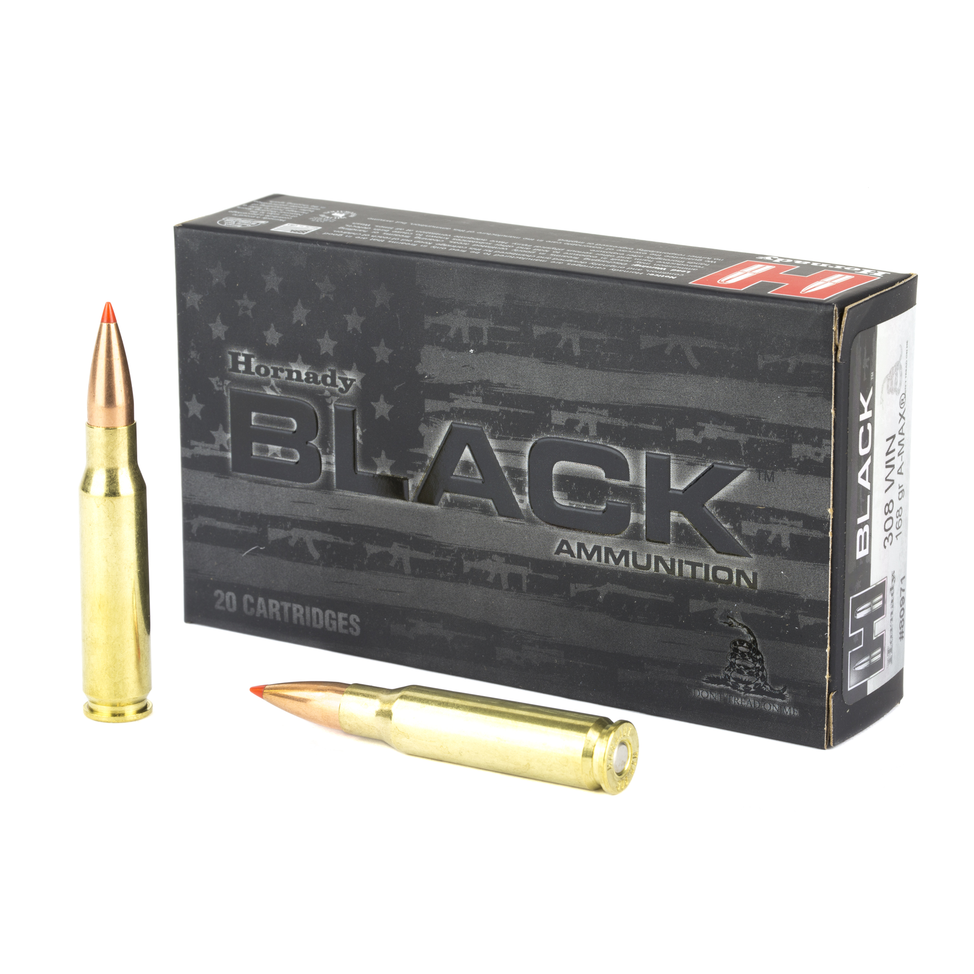 Hornady Black 308win 168 Grain Eldm 20/200 bulk ammo product image