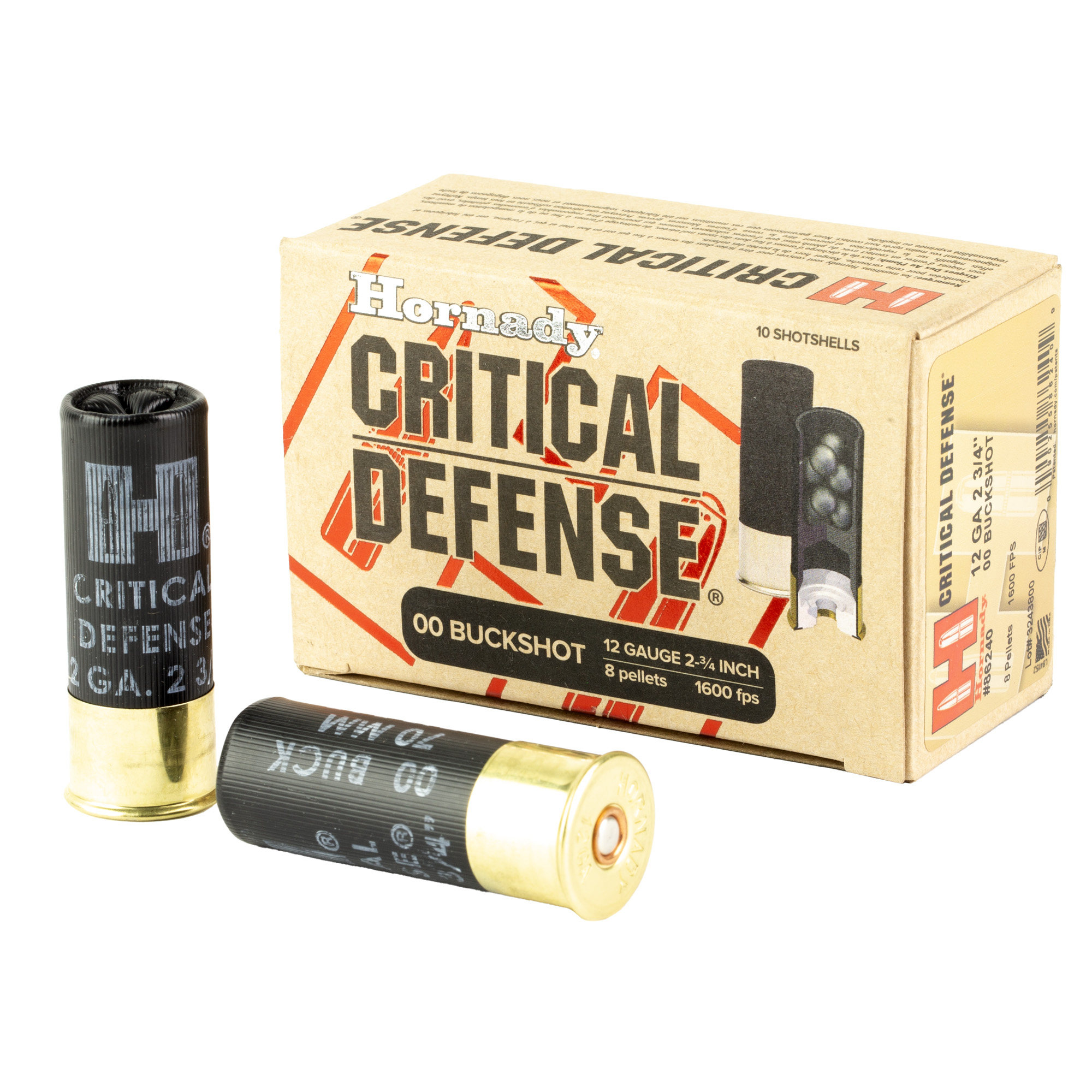 Hornady Cd 12 Gauge 00 Buck 10/100 bulk ammo product image