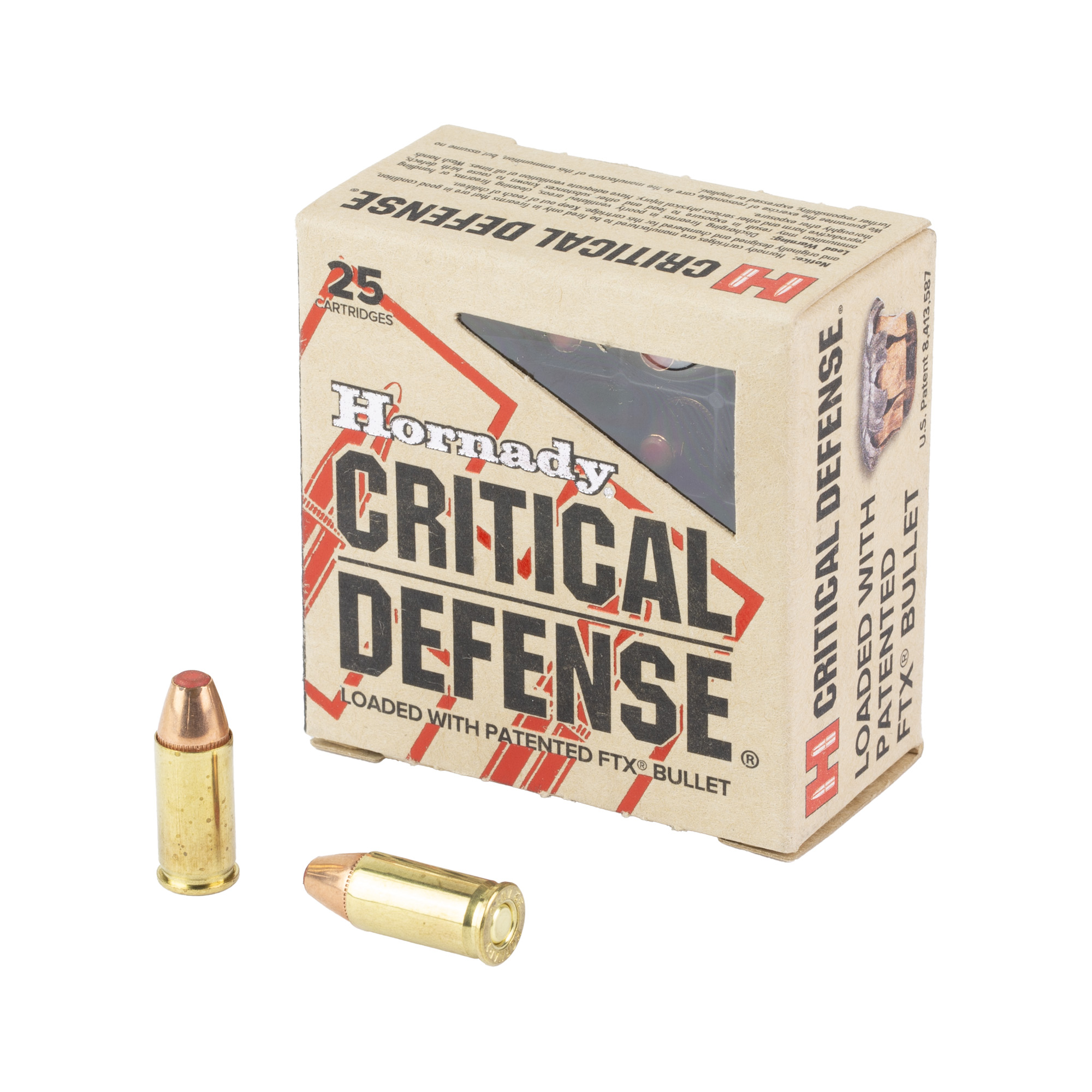 Hornady Cd 32acp 60 Grain FTX 25/250 bulk ammo product image
