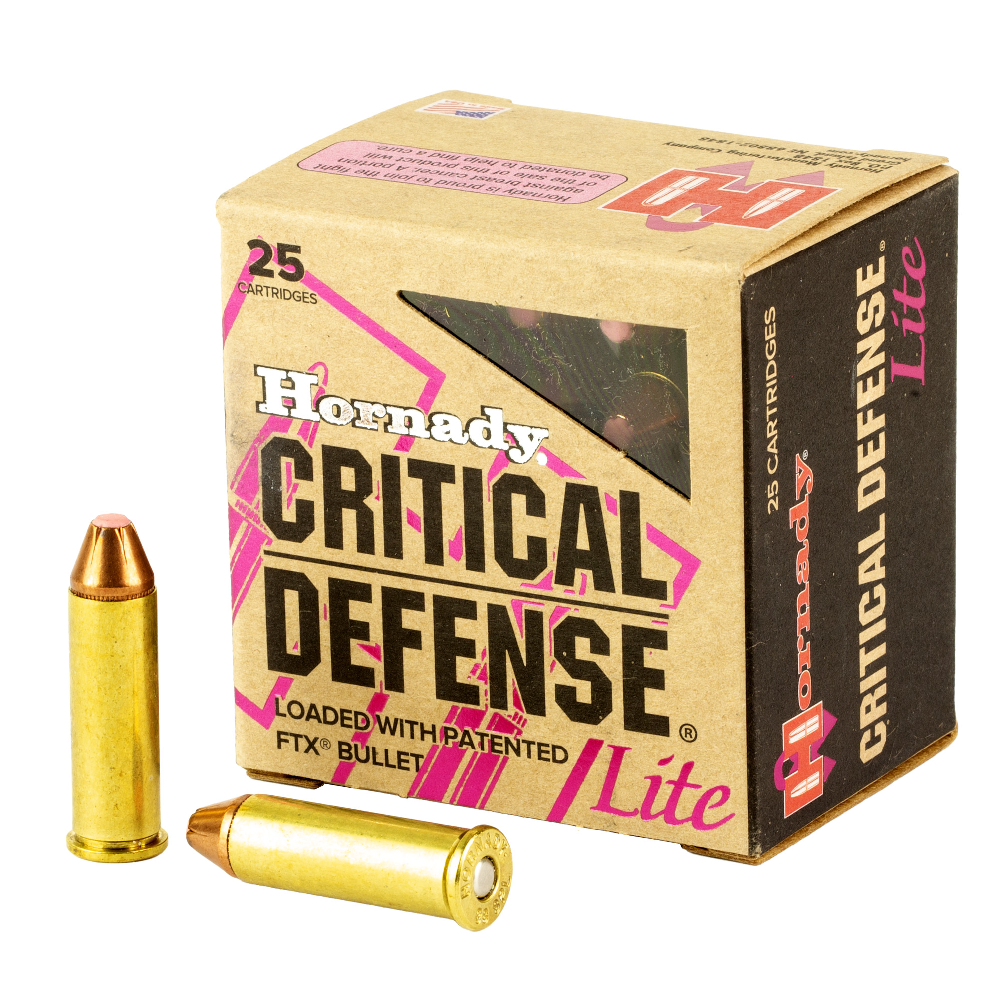 Hornady Cd 38spl 90 Grain FTX Lite 25/250 bulk ammo product image