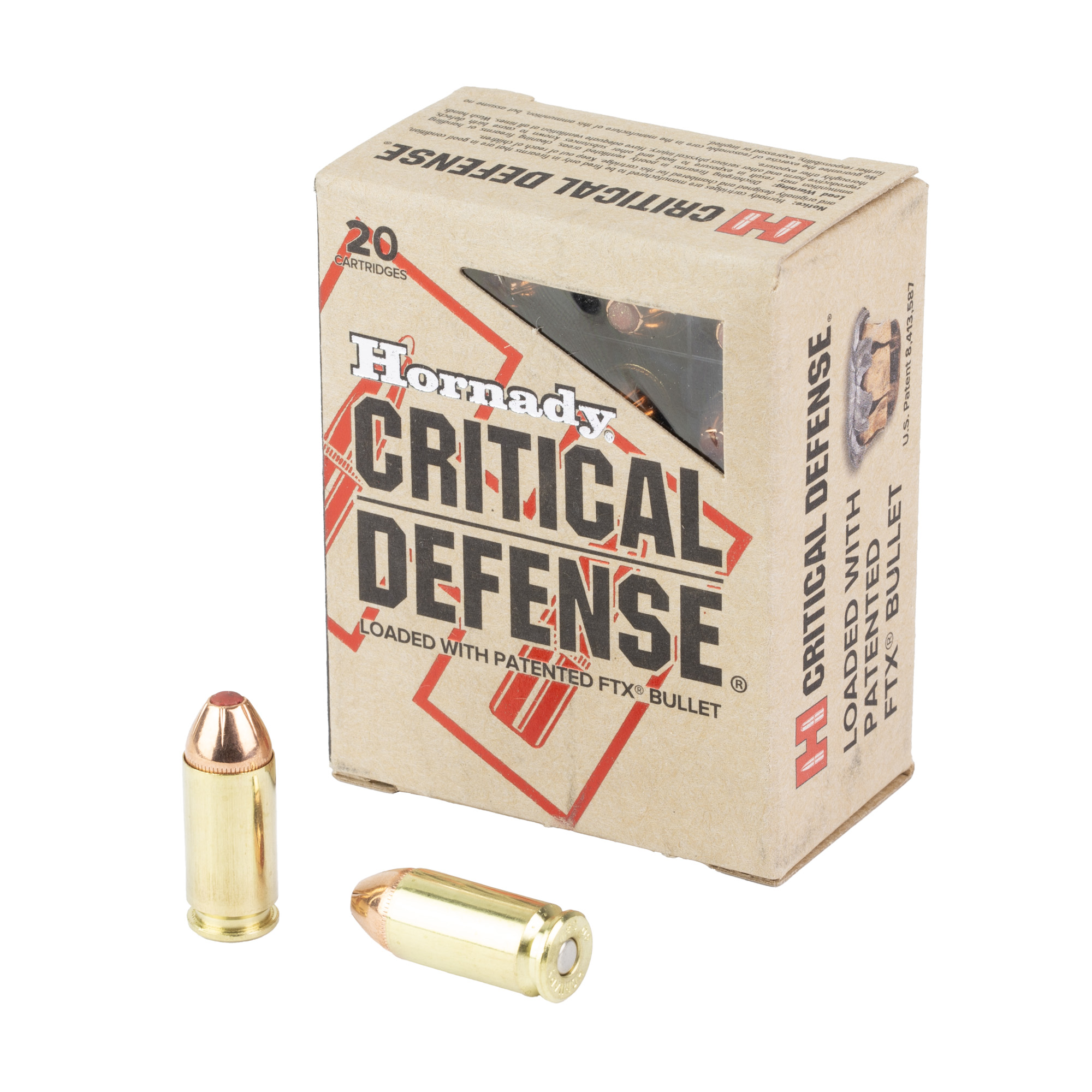 Hornady Cd 40sw 165 Grain 20/200 bulk ammo product image
