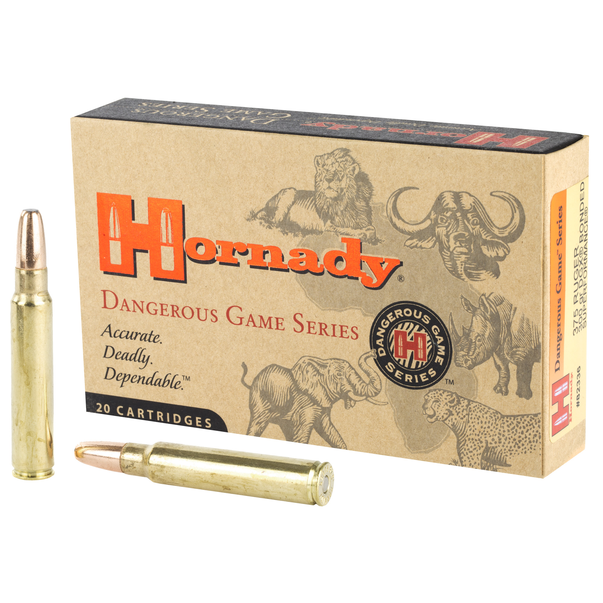 Hornady Dg 375rug 300 Grain DGX Bnd 20/120 bulk ammo product image
