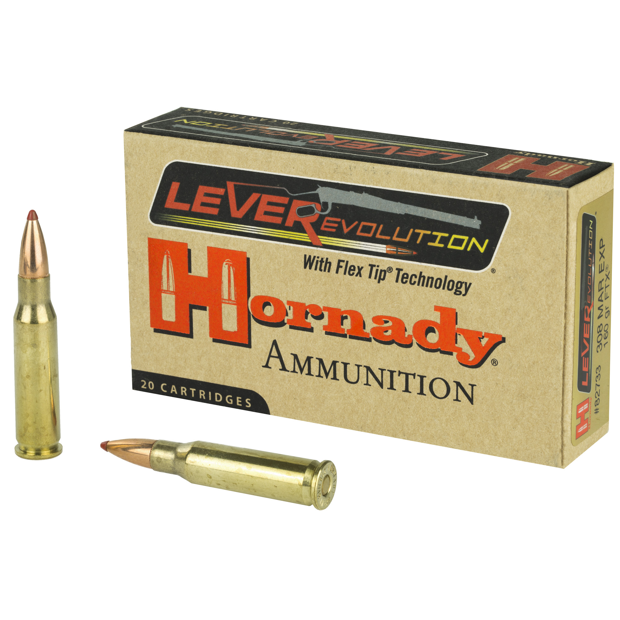 Hornady Lvrevo 308mrln Exps 160 Grain 20 Rounds bulk ammo product image