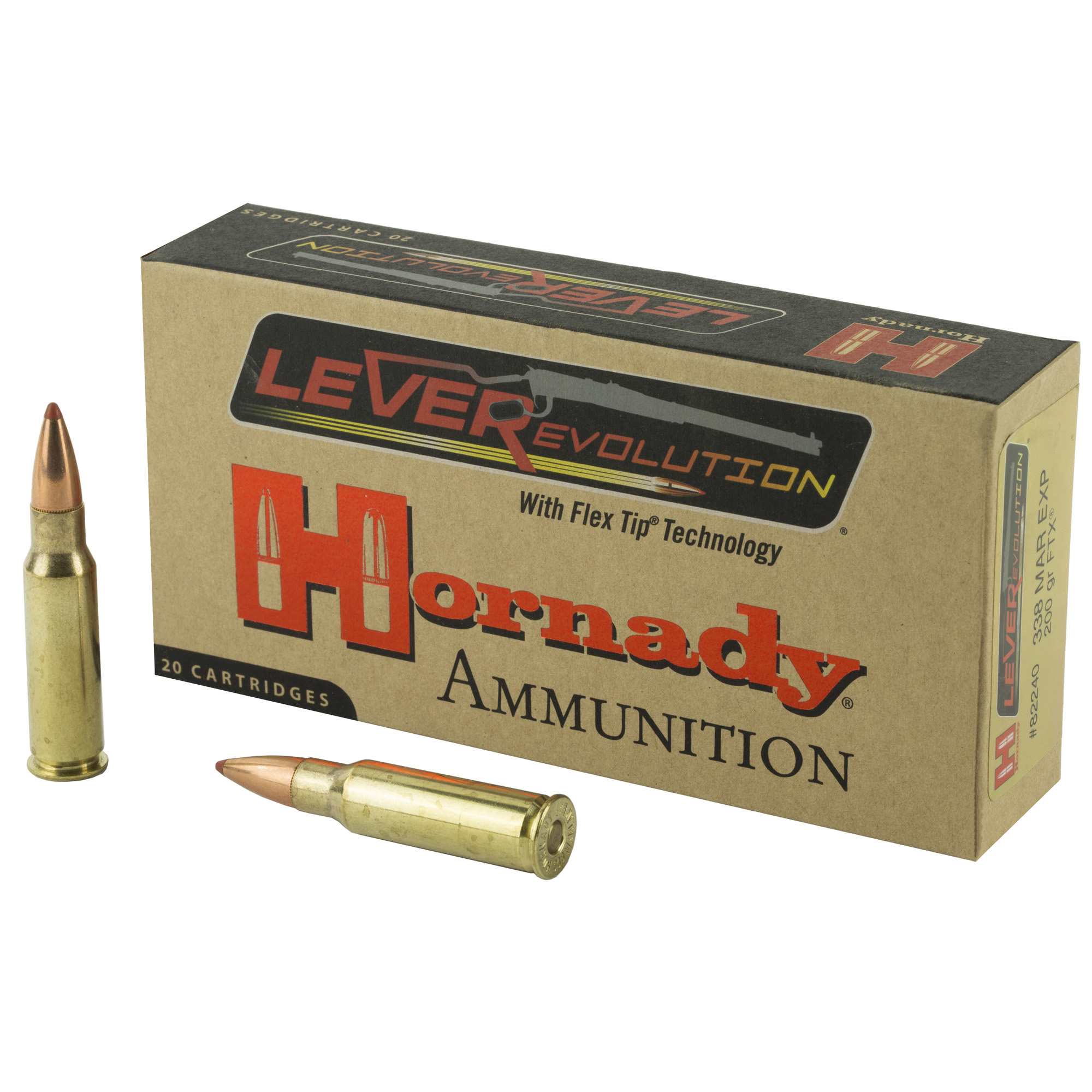 Hornady Lvrevo 338mrln Exp 200 Grain 20/ bulk ammo product image