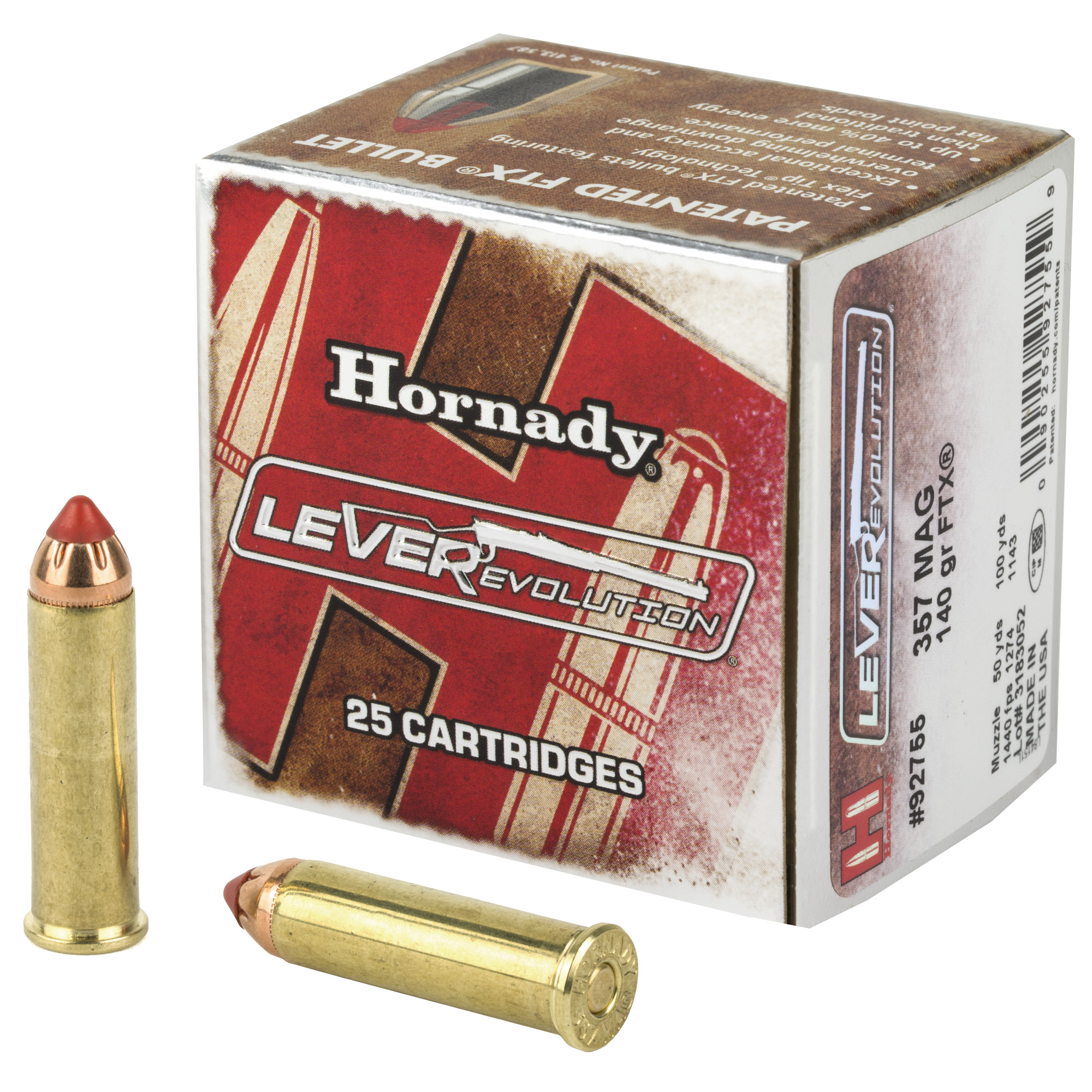 Hornady Lvrevo 357mag 140 Grain 25/250 bulk ammo product image