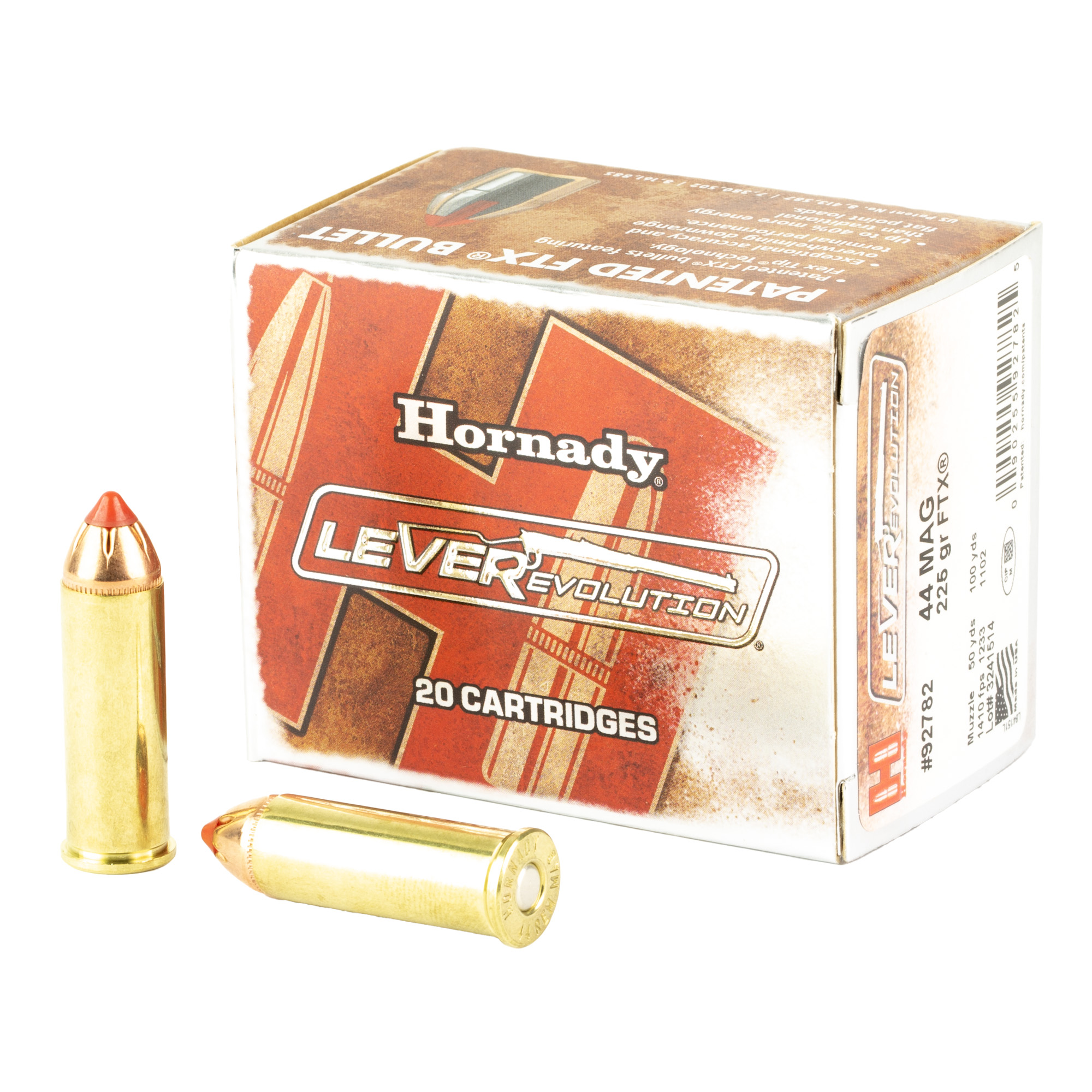 Hornady Lvrevo 44mag 225 Grain 20/200 bulk ammo product image
