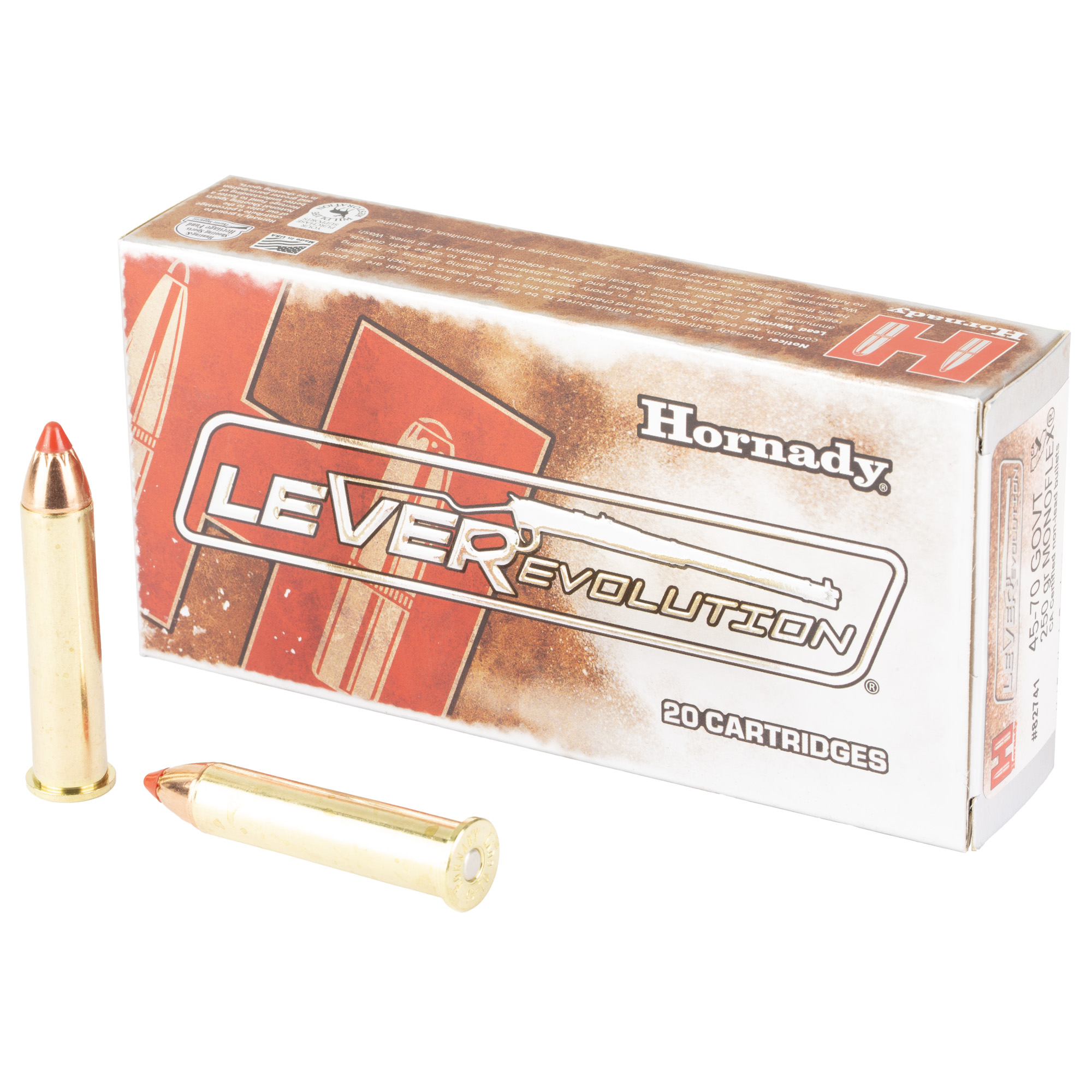 Hornady Lvrevo 45-70 250 Grain Mfx 20/200 bulk ammo product image