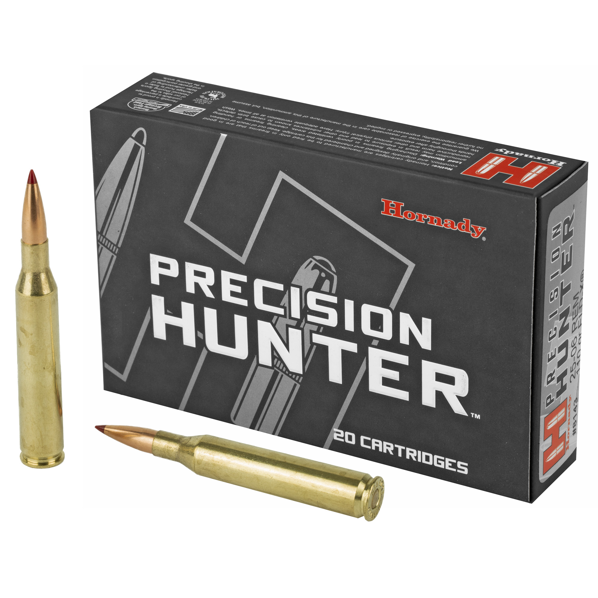 Hornady Ph 25-06rem 110 Grain ELD-X 20/200 bulk ammo product image