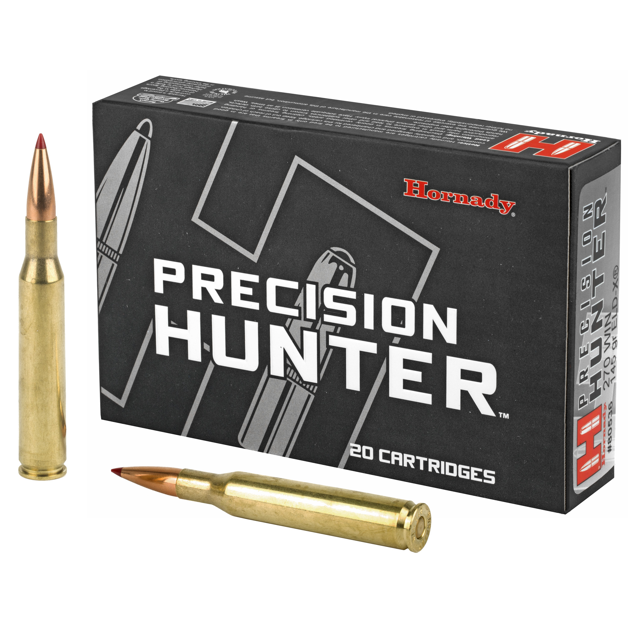 Hornady Ph 270win 145 Grain ELD-X 20/200 bulk ammo product image