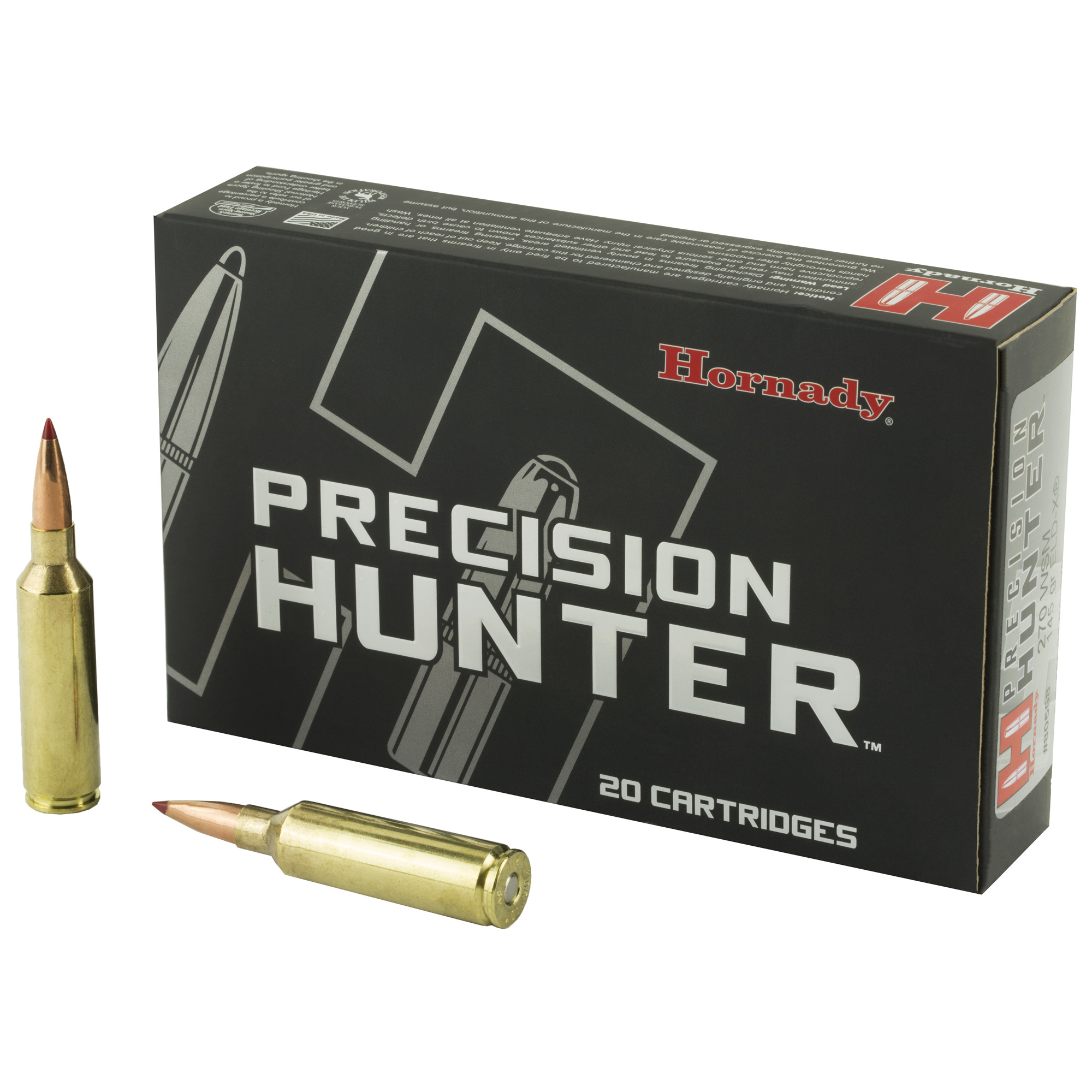 Hornady Ph 270wsm 145 Grain ELD-X 20/200 bulk ammo product image