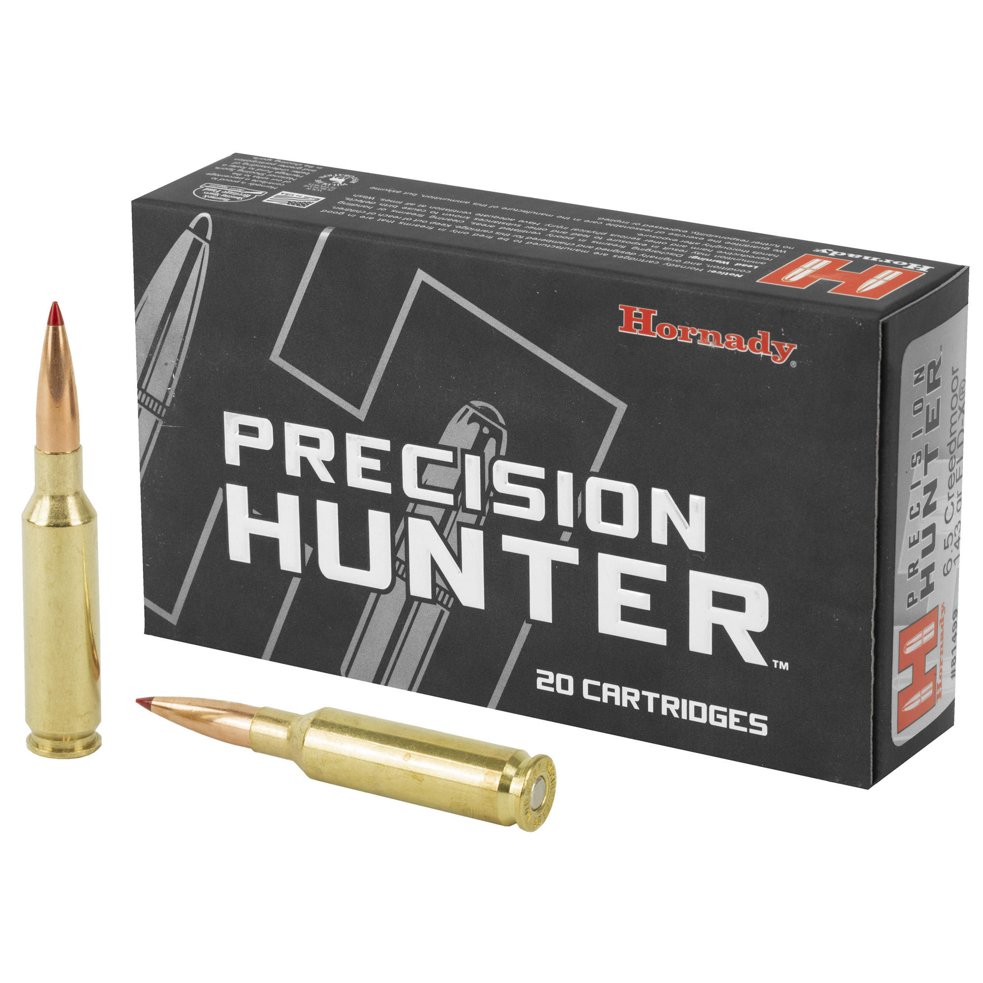 Hornady Ph 6.5 Creedmoor 143 Grain ELD-X 20/200 bulk ammo product image