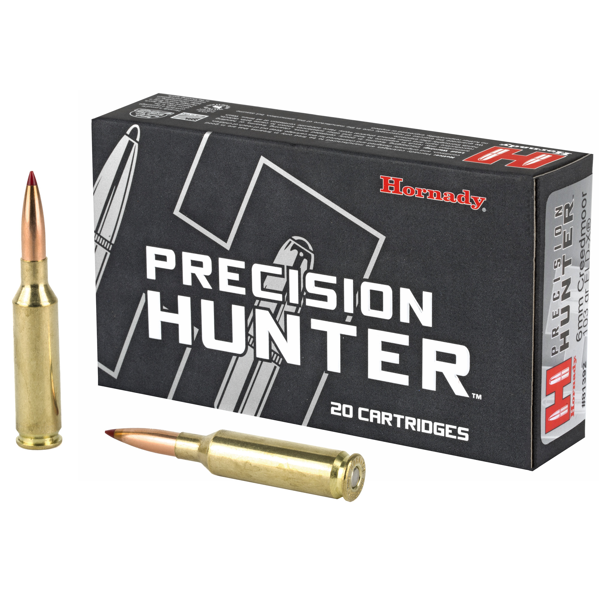 Hornady Ph 6mm Cred 103 Grain ELD-X 20/200 bulk ammo product image