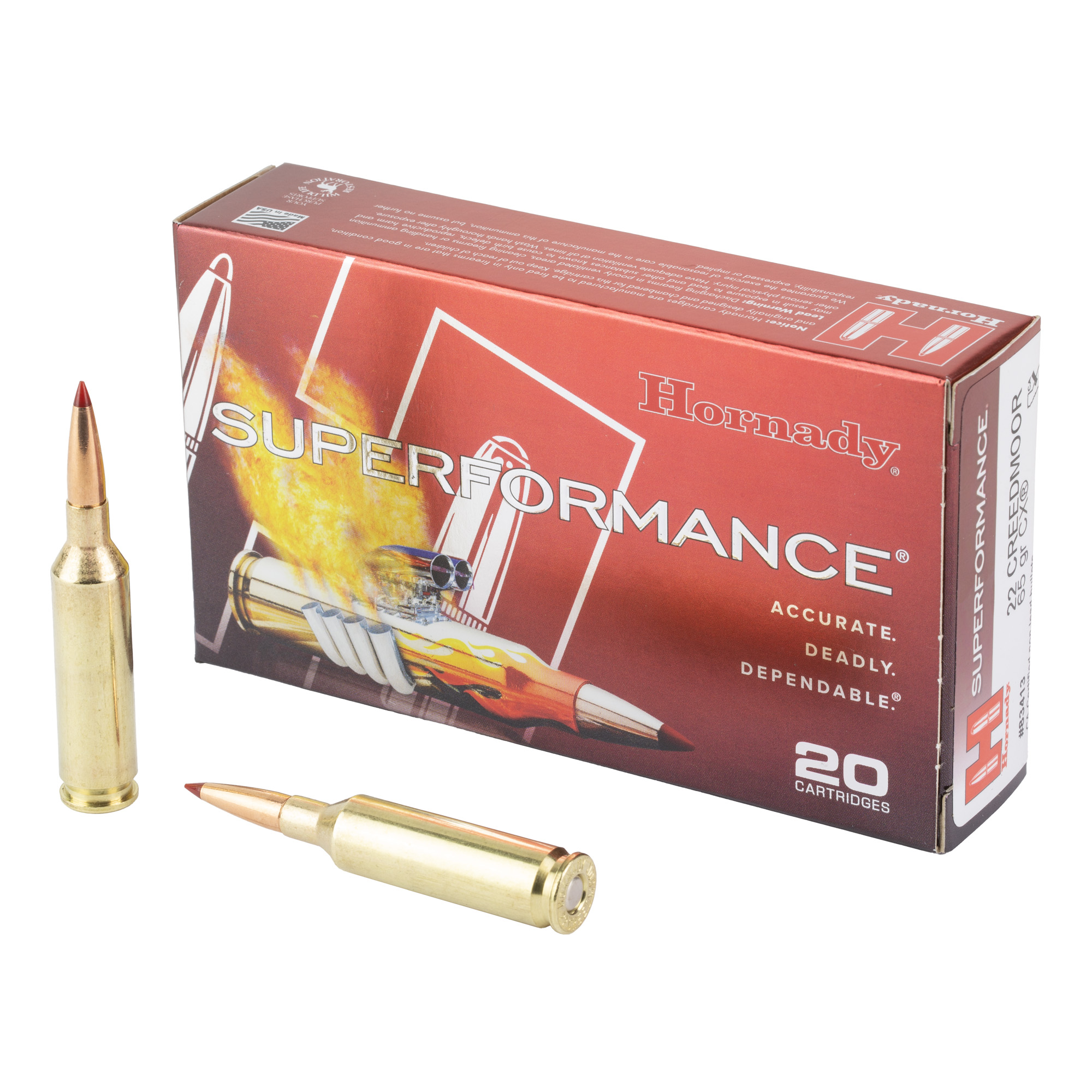 Hornady Sf 22creed 65 Grain CX 20/200 bulk ammo product image