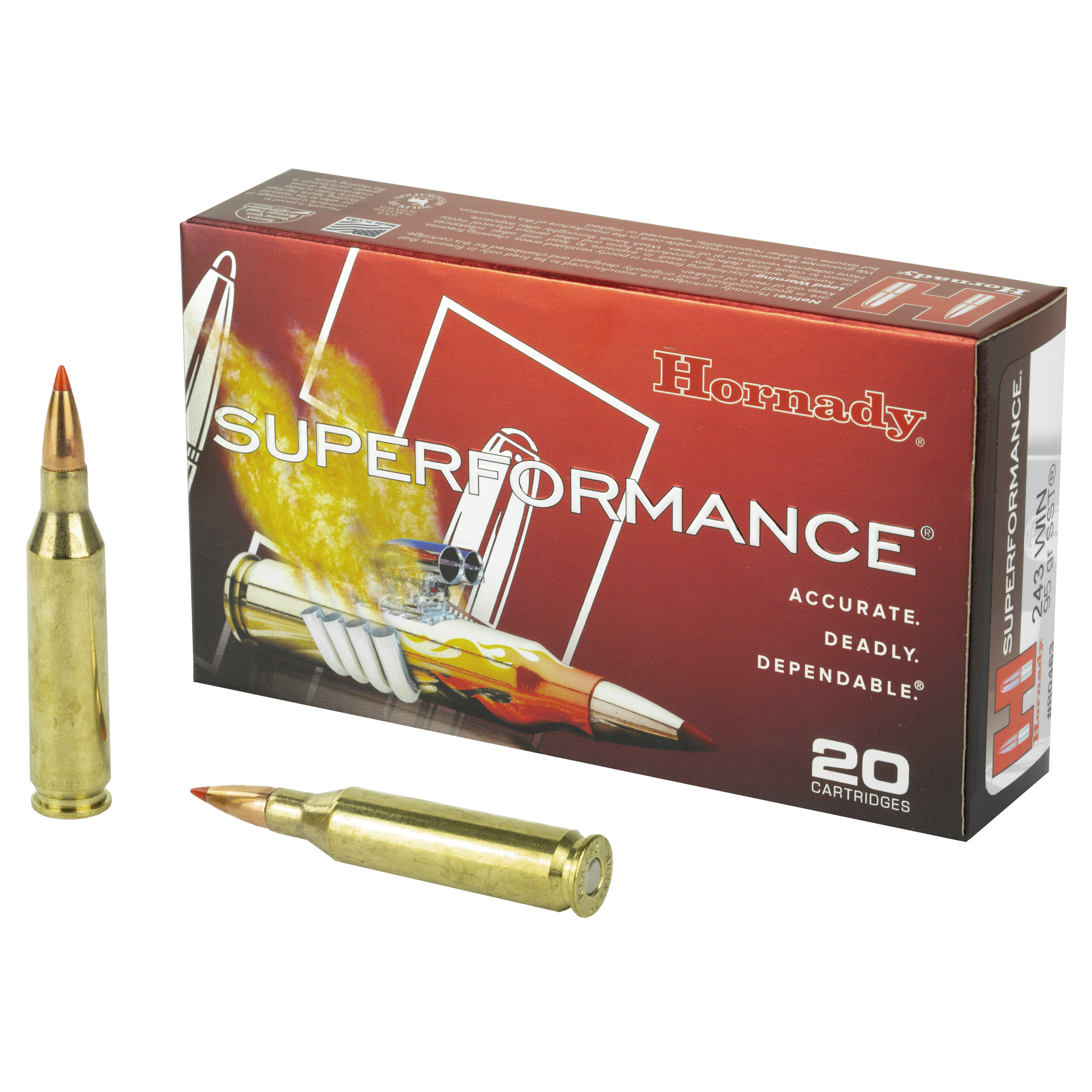 Hornady Sf 243win 95 Grain SST 20/200 bulk ammo product image