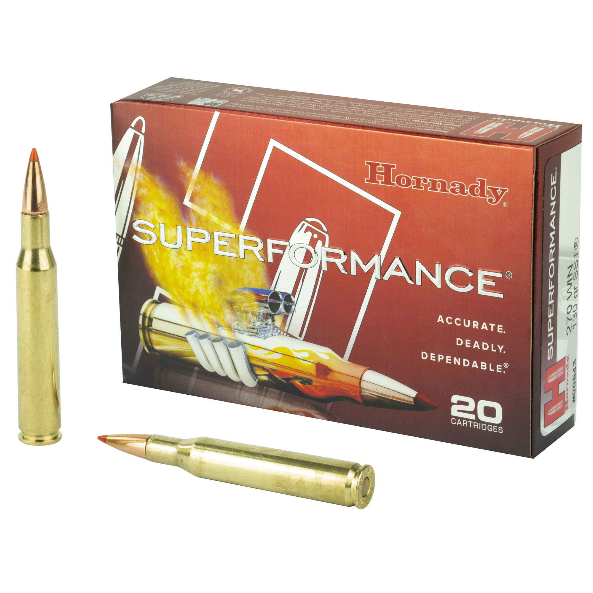 Hornady Sf 270win 130 Grain SST 20/200 bulk ammo product image