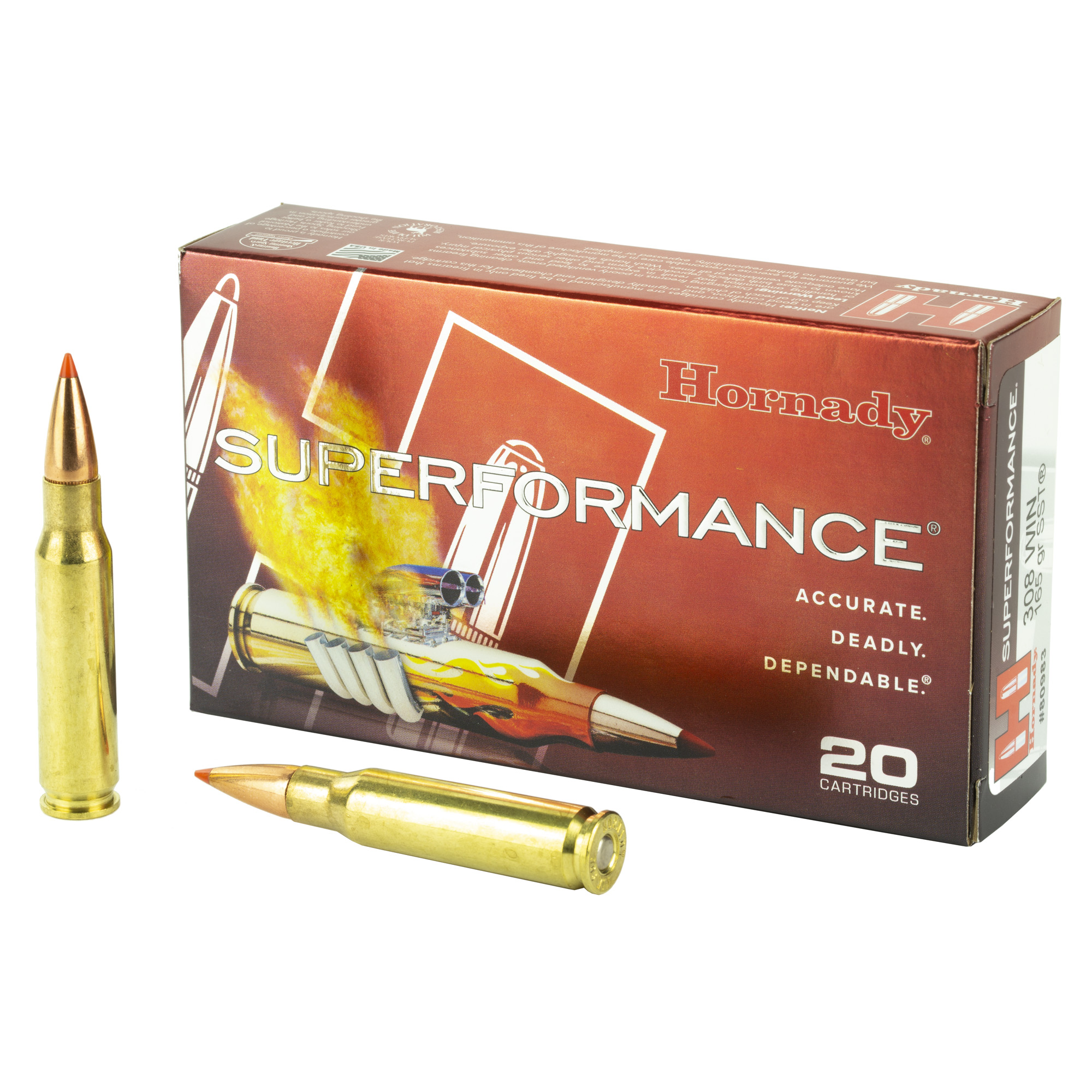 Hornady Sf 308win 165 Grain SST 20/200 bulk ammo product image