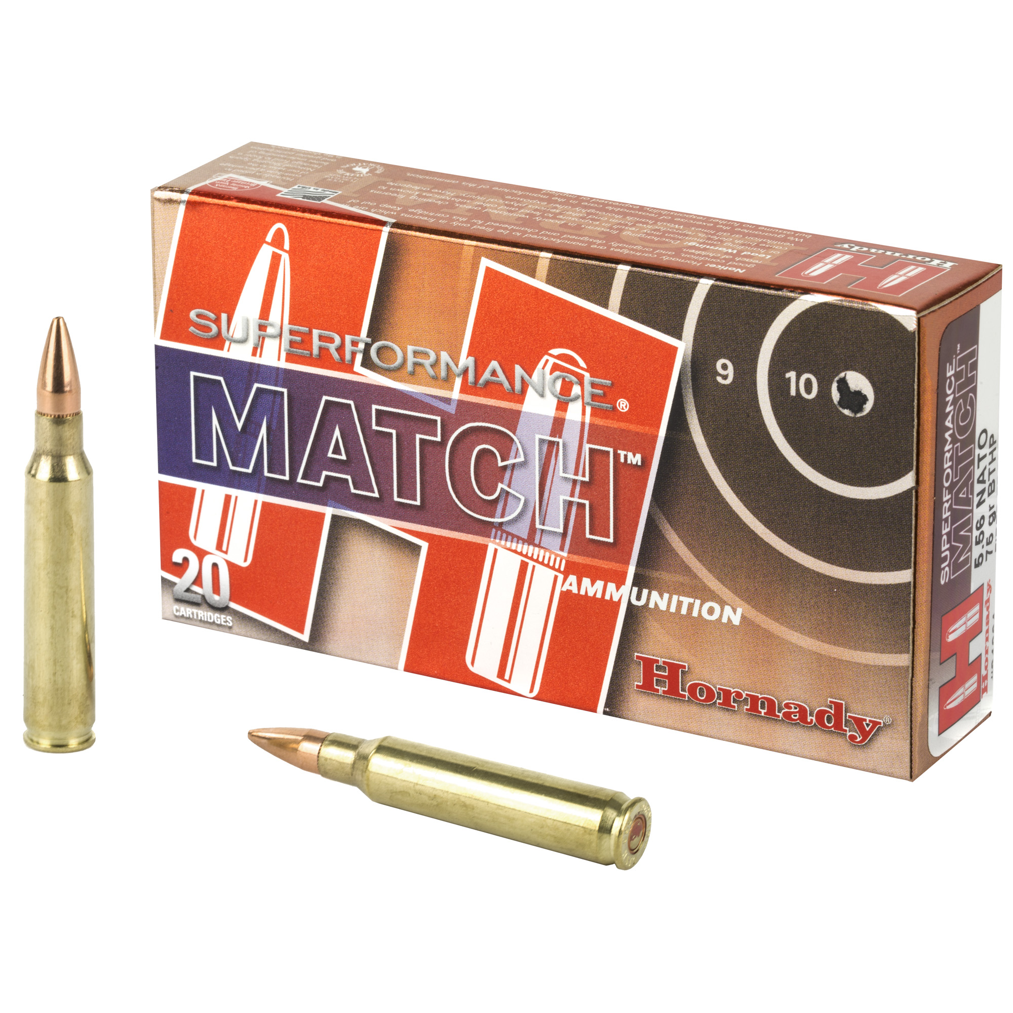 Hornady Sf 556nato 75 Grain BTHP Mt 20/200 bulk ammo product image