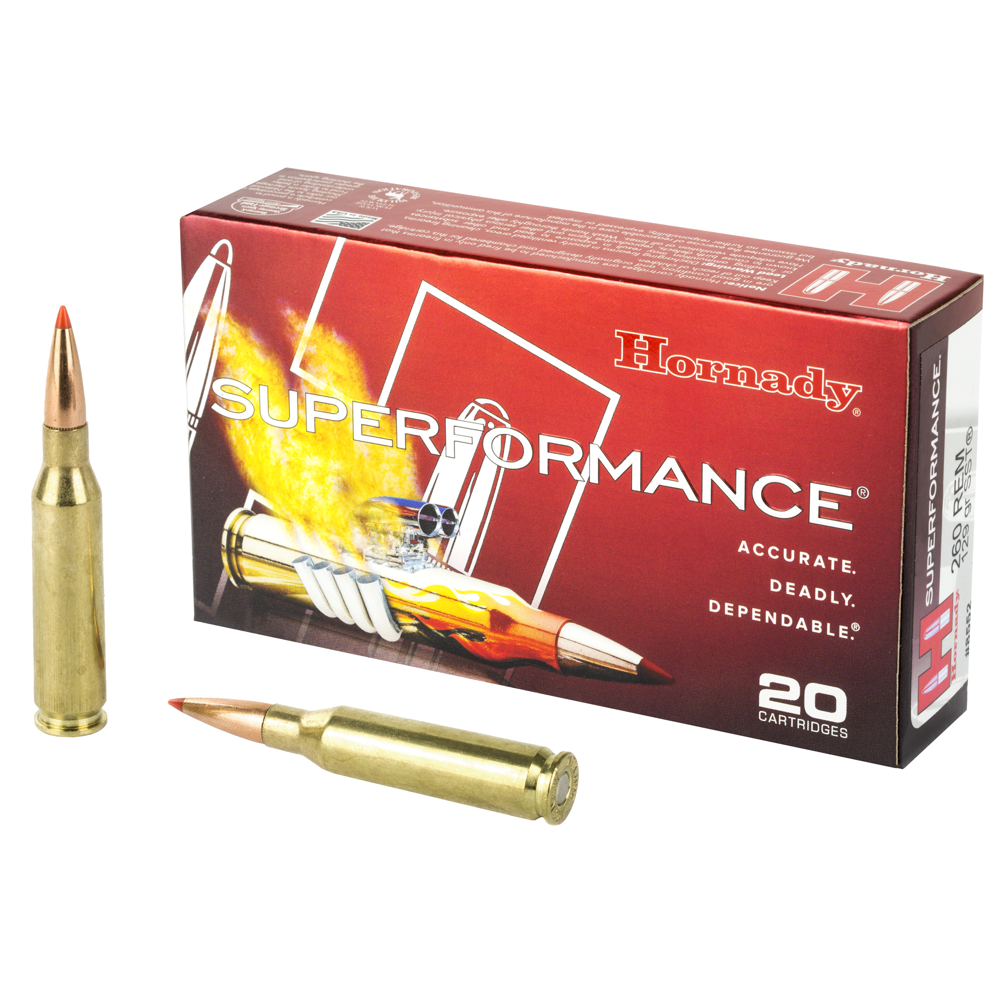 Hornady Spf 260rem 129 Grain SST 20/200 bulk ammo product image