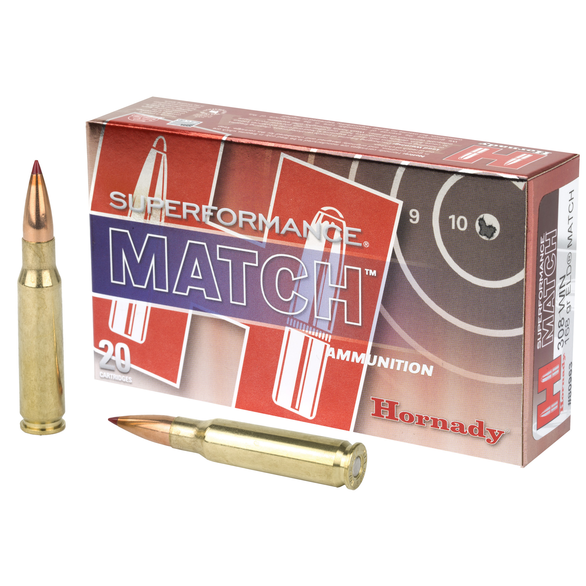 Hornady Spf Mt 308win 168 Grain Eld 20/200 bulk ammo product image