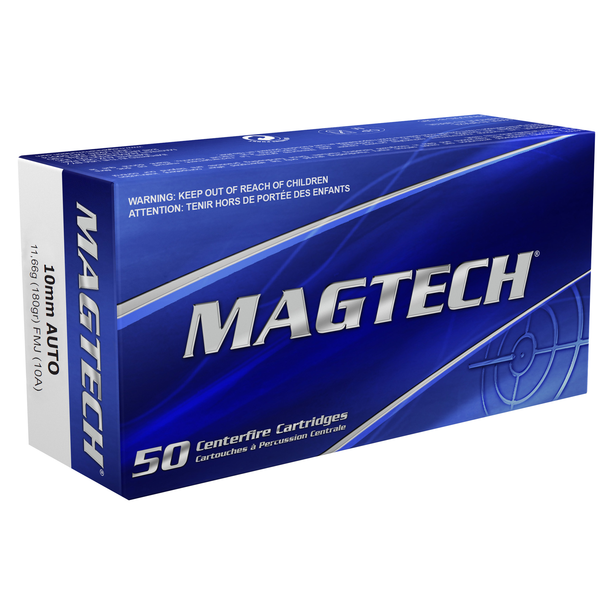 Magtech 10mm 180 Grain FMJ 50/1000 bulk ammo product image