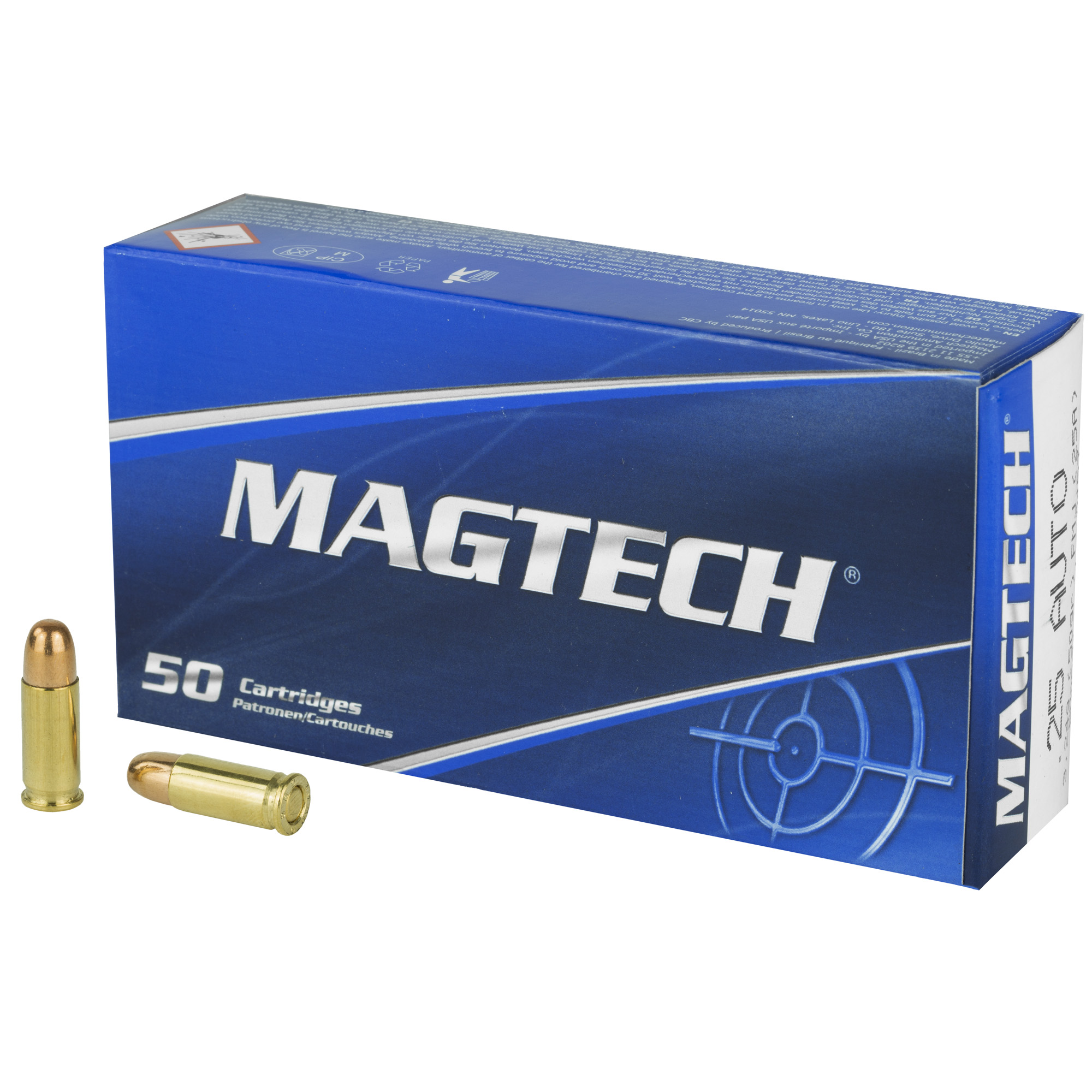 Magtech 25acp 50 Grain FMJ 50/1000 bulk ammo product image