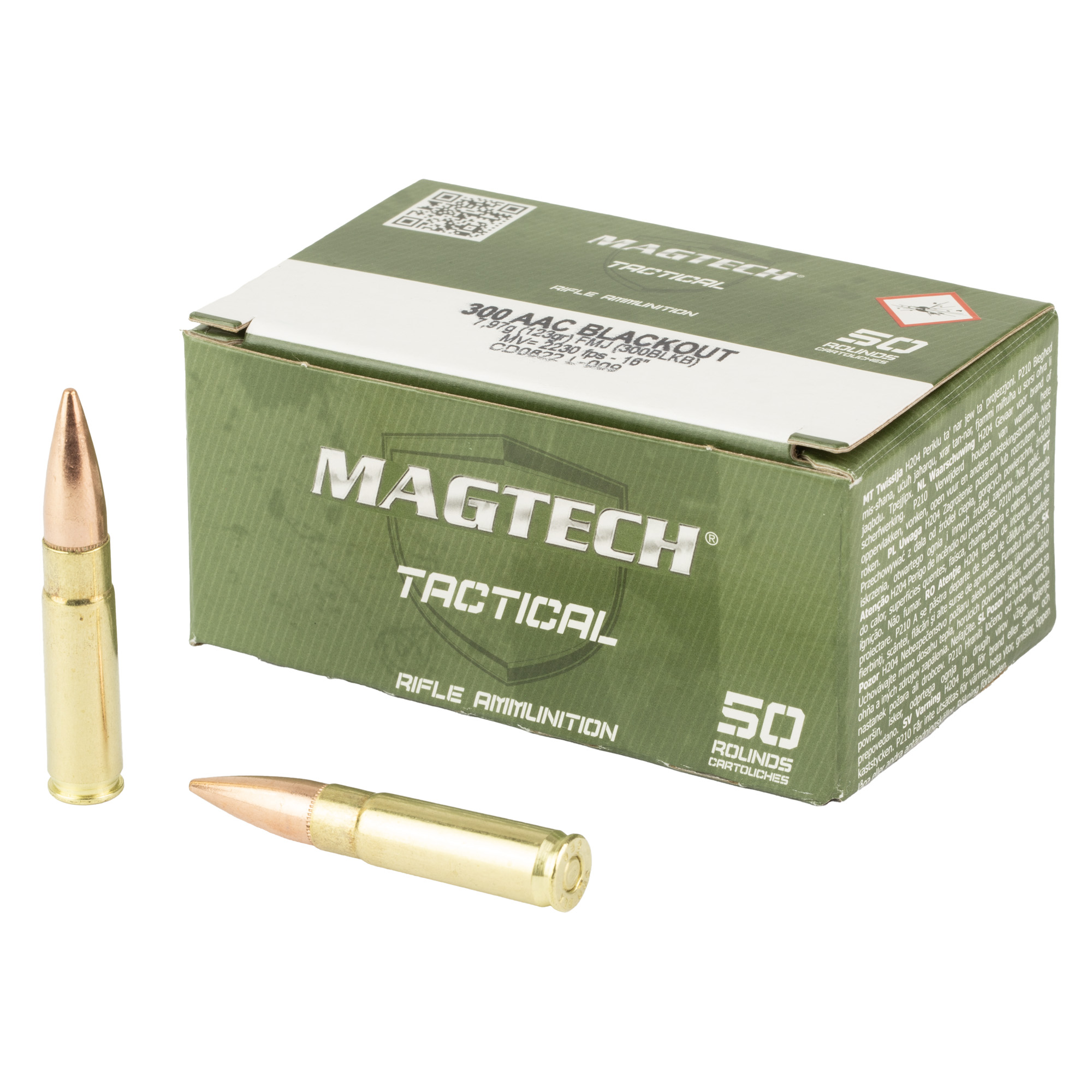 Magtech 300 BLK 123 Grain FMJ 50/1000 bulk ammo product image