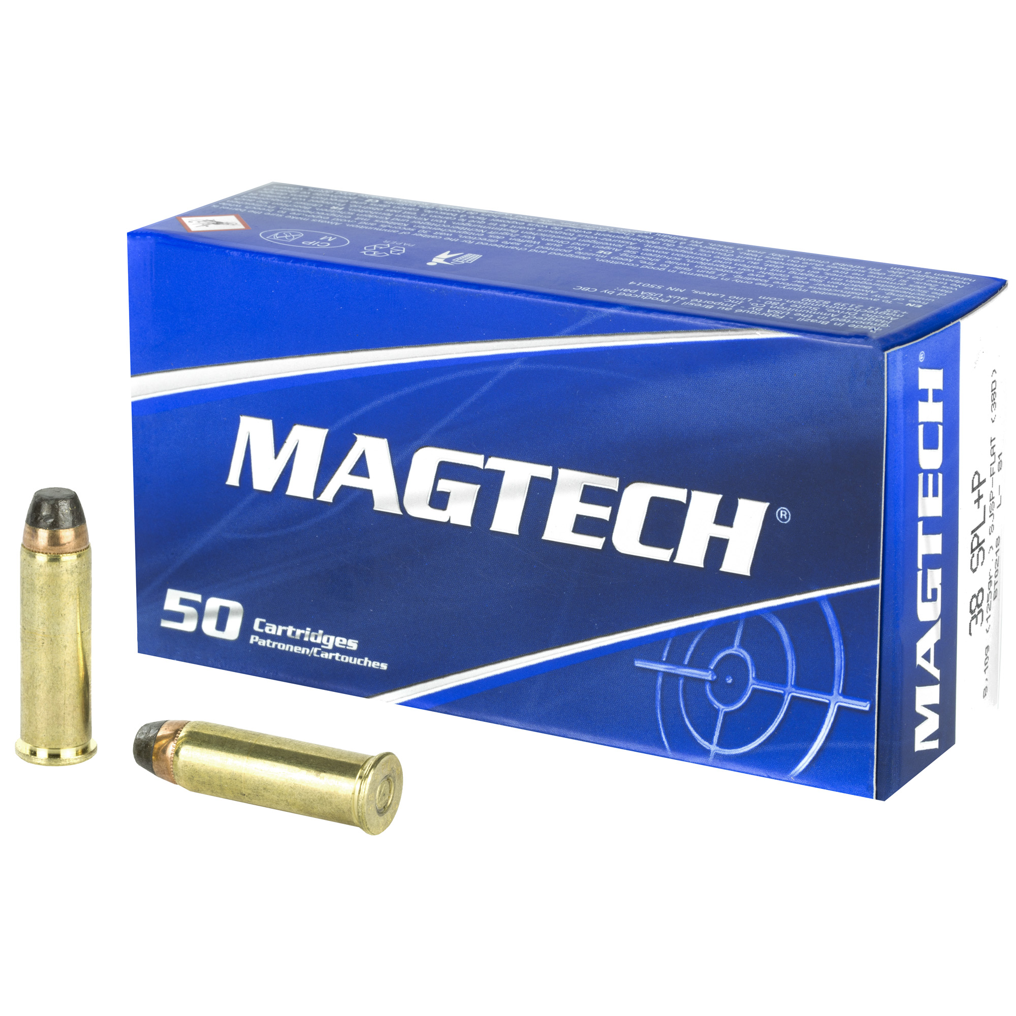 Magtech 38 Spl+p 125sjsp Flat 50/ bulk ammo product image