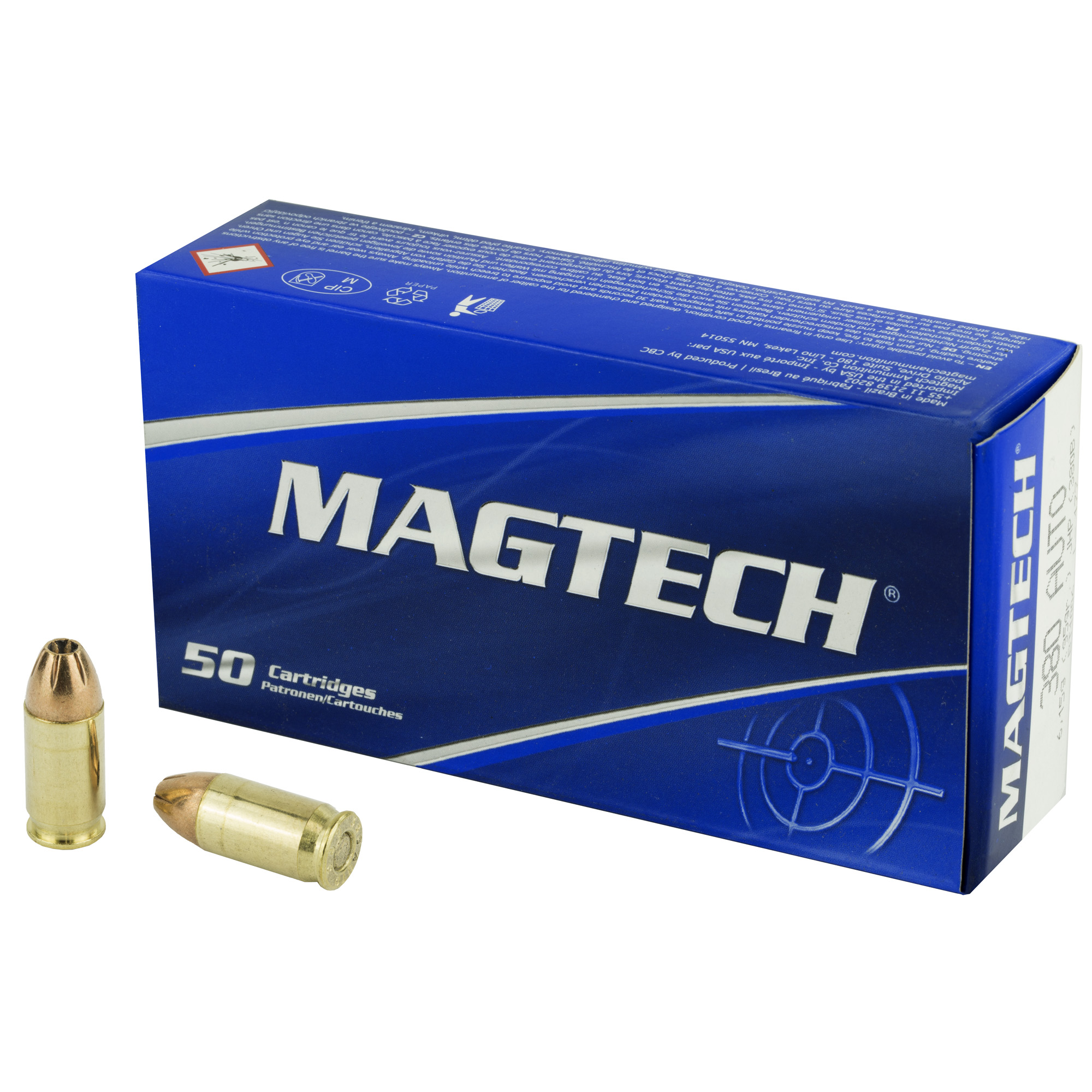Magtech 380 ACP 95 Grain JHP 50/1000 bulk ammo product image