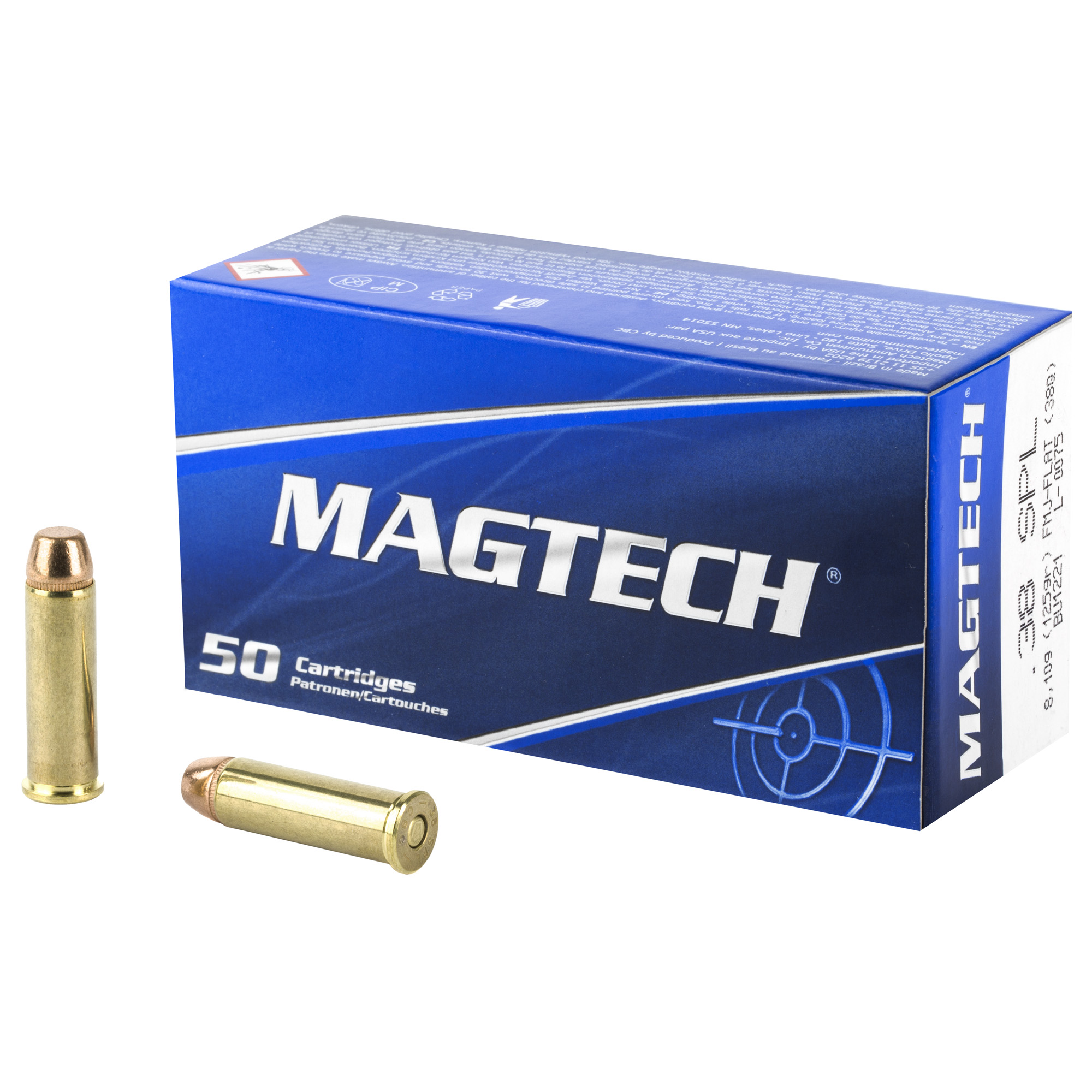 Magtech 38spl 125 FMJ Flat 50/1000 bulk ammo product image