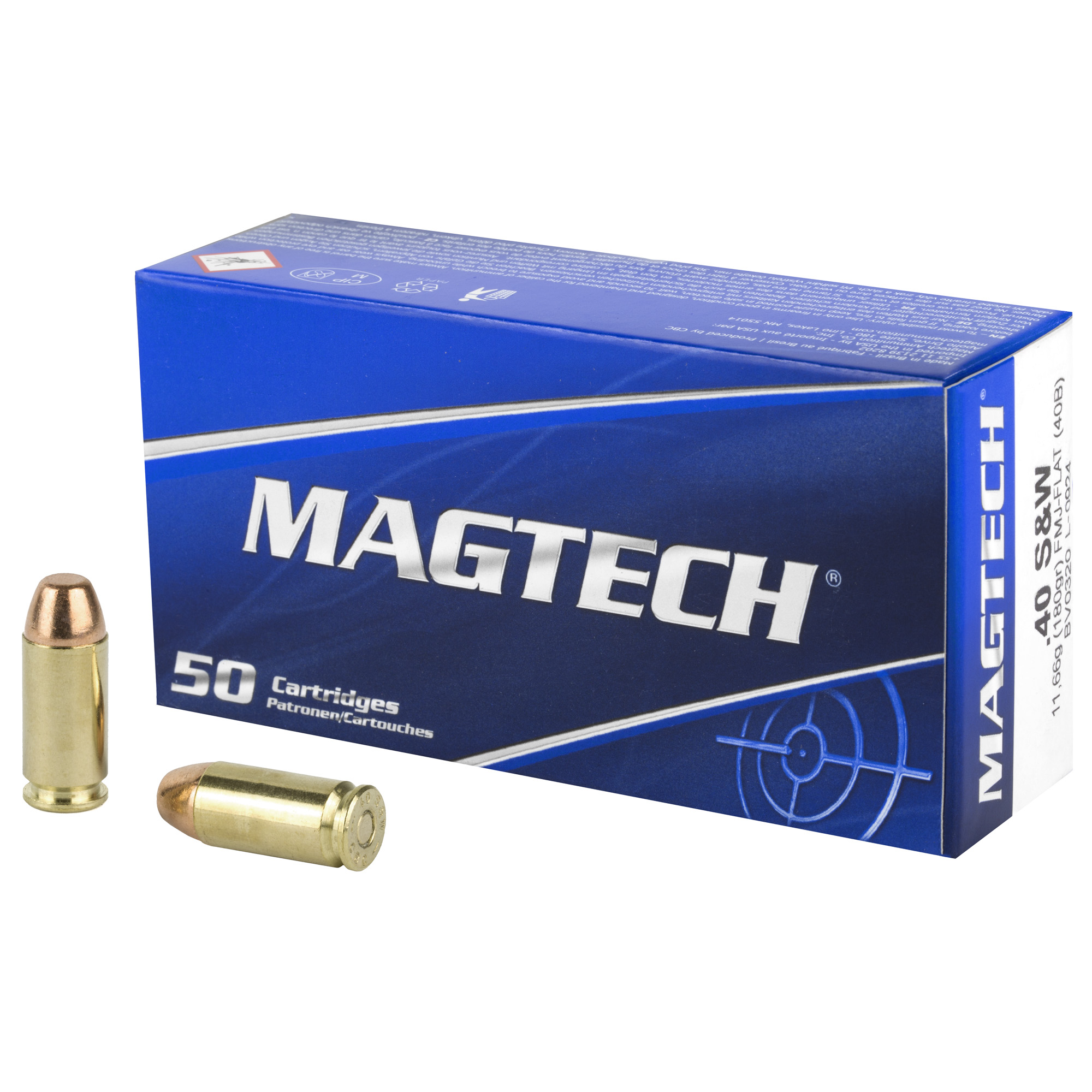 Magtech 40s&w 180 Grain FMJ 50/1000 bulk ammo product image