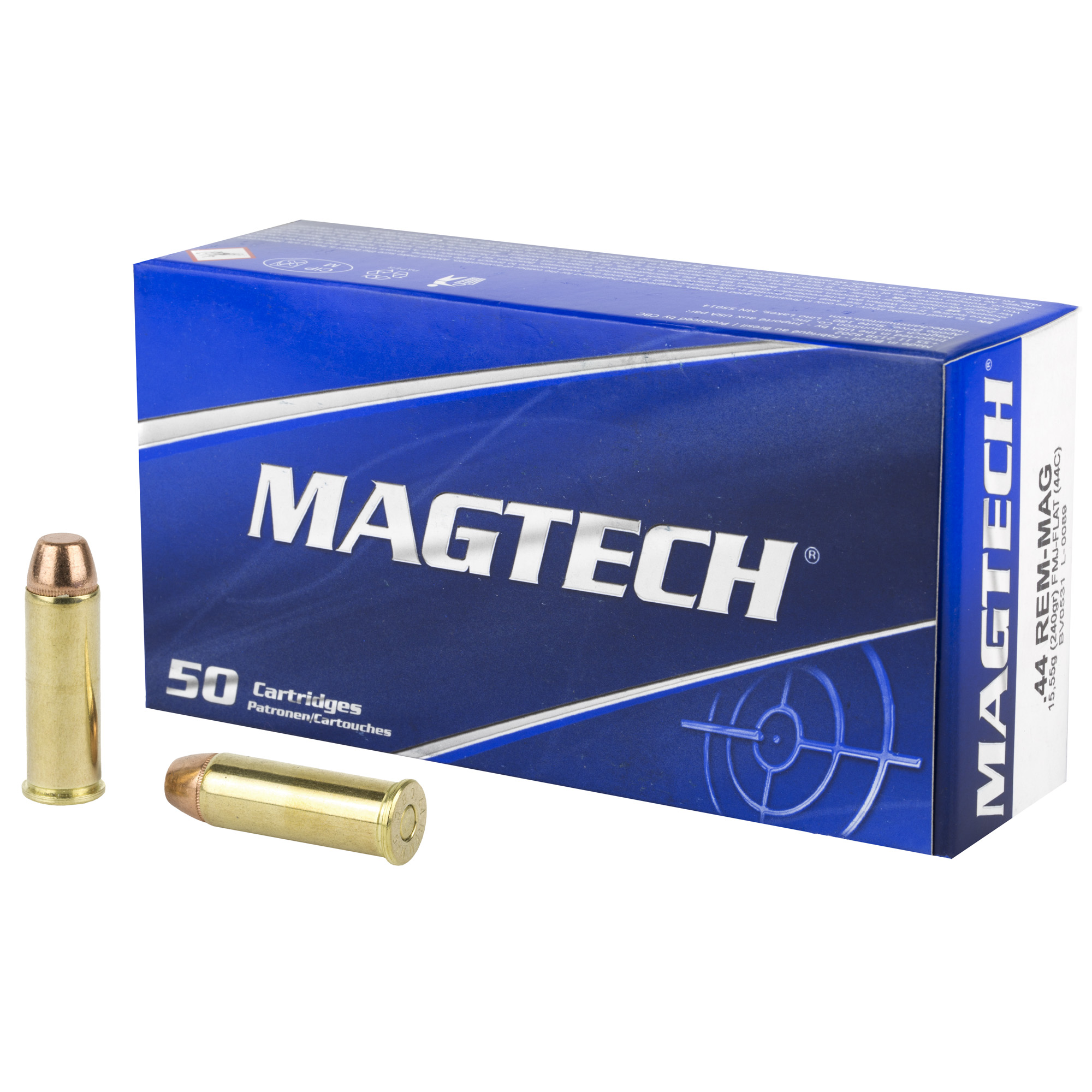 Magtech 44mag 240 Grain FMJ Flat 50/1000 bulk ammo product image