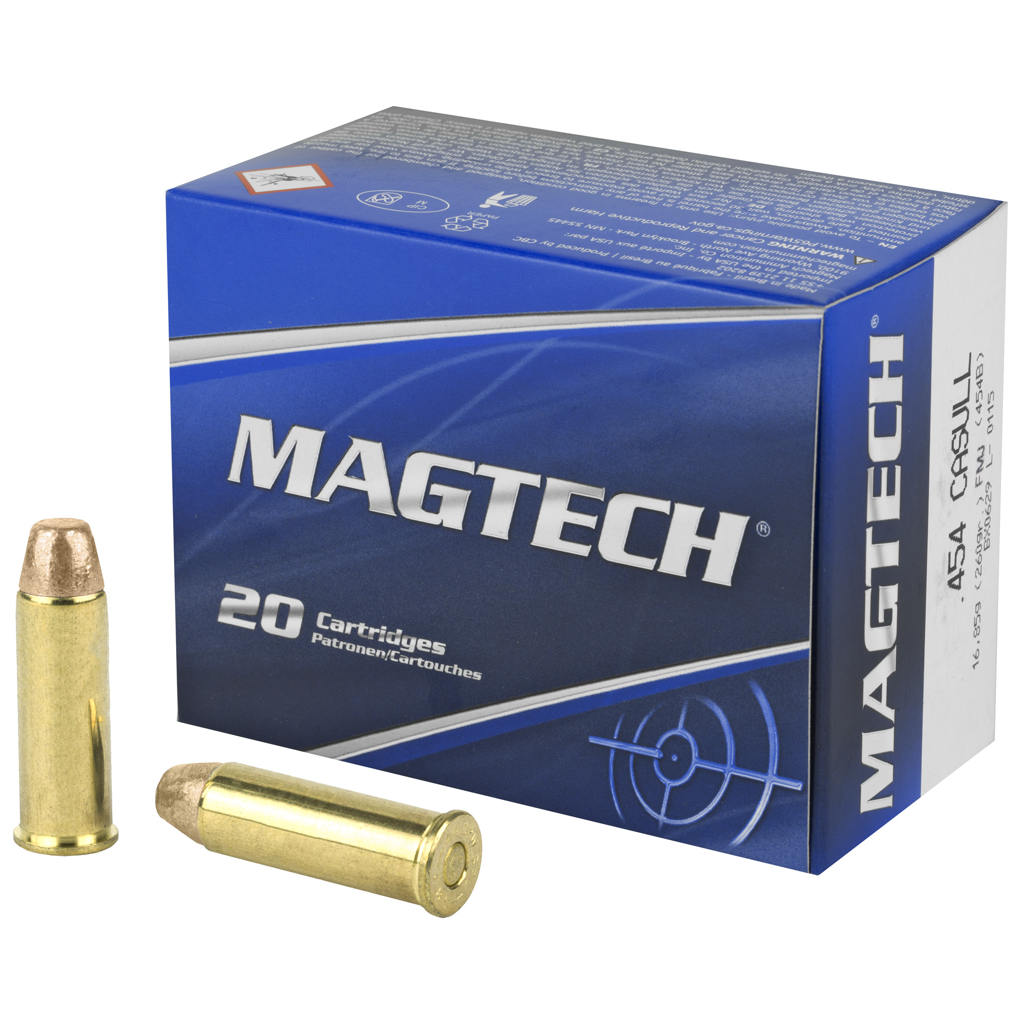 Magtech 454 Casull 260 Grain FMJ 20/1000 bulk ammo product image